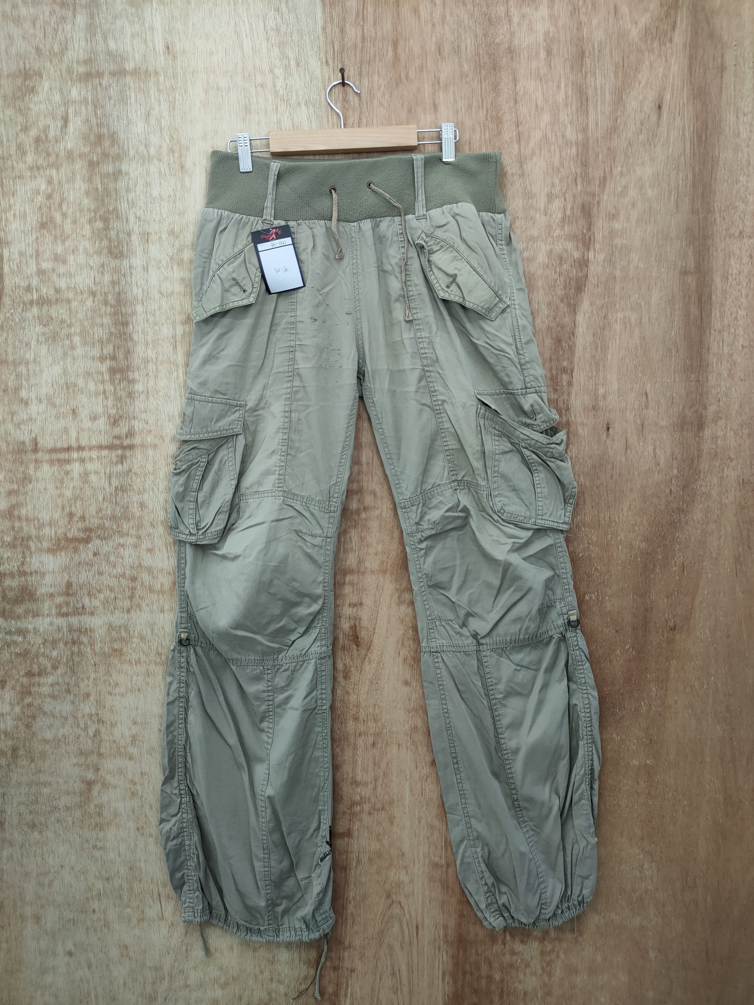 Japanese Brand DL japan vintage distressed cargo spring pants #46-043 Size 32" / US 10 / IT 46 - 1 Thumbnail