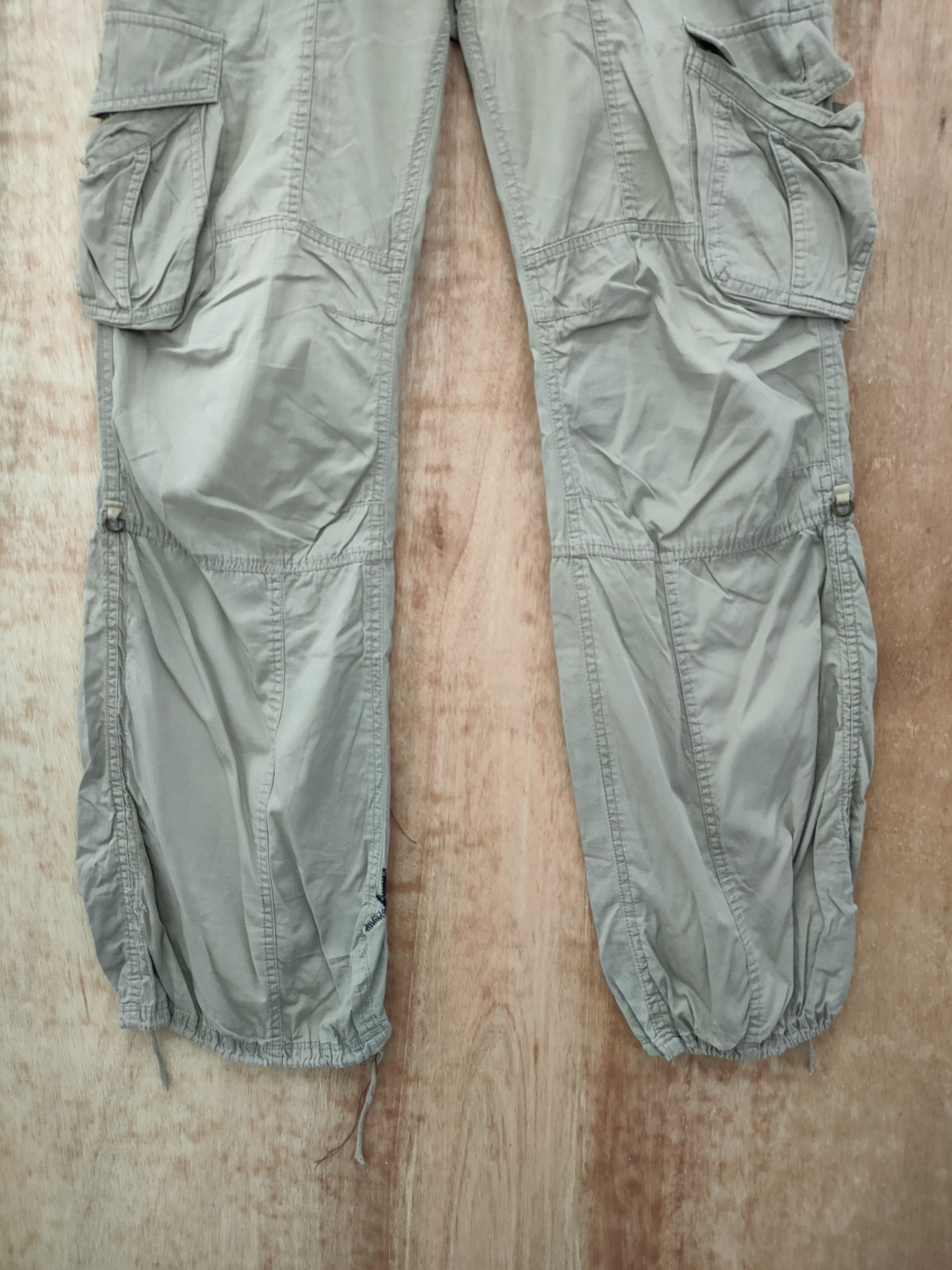 Japanese Brand DL japan vintage distressed cargo spring pants #46-043 Size 32" / US 10 / IT 46 - 2 Thumbnail