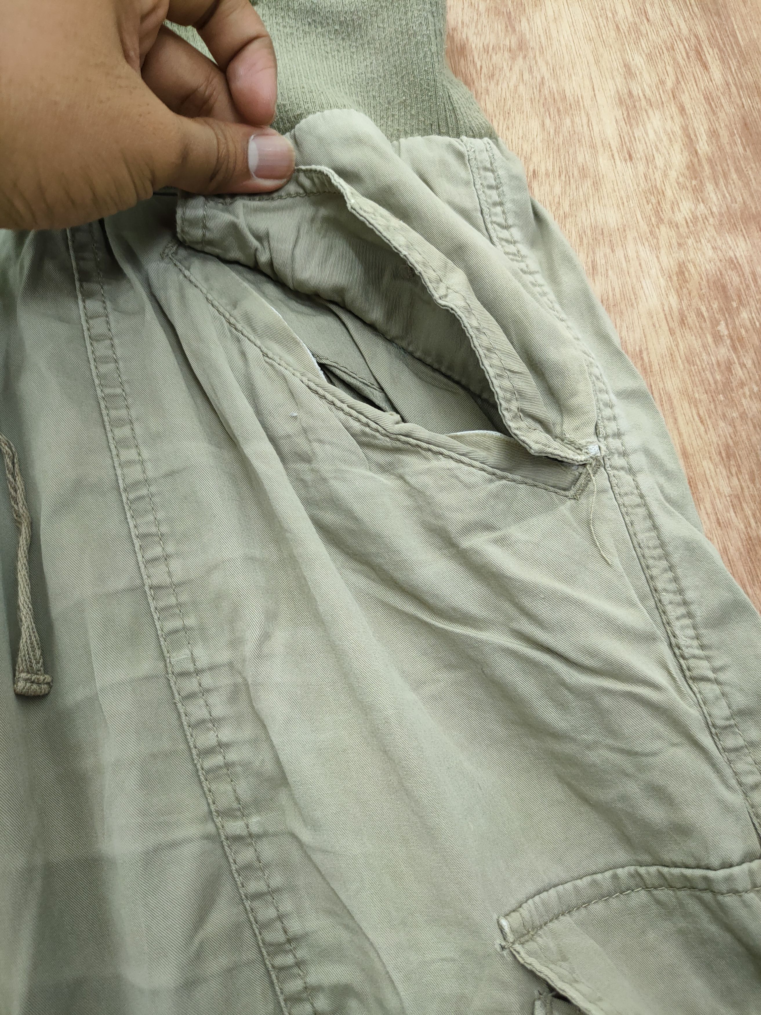 Japanese Brand DL japan vintage distressed cargo spring pants #46-043 Size 32" / US 10 / IT 46 - 6 Thumbnail