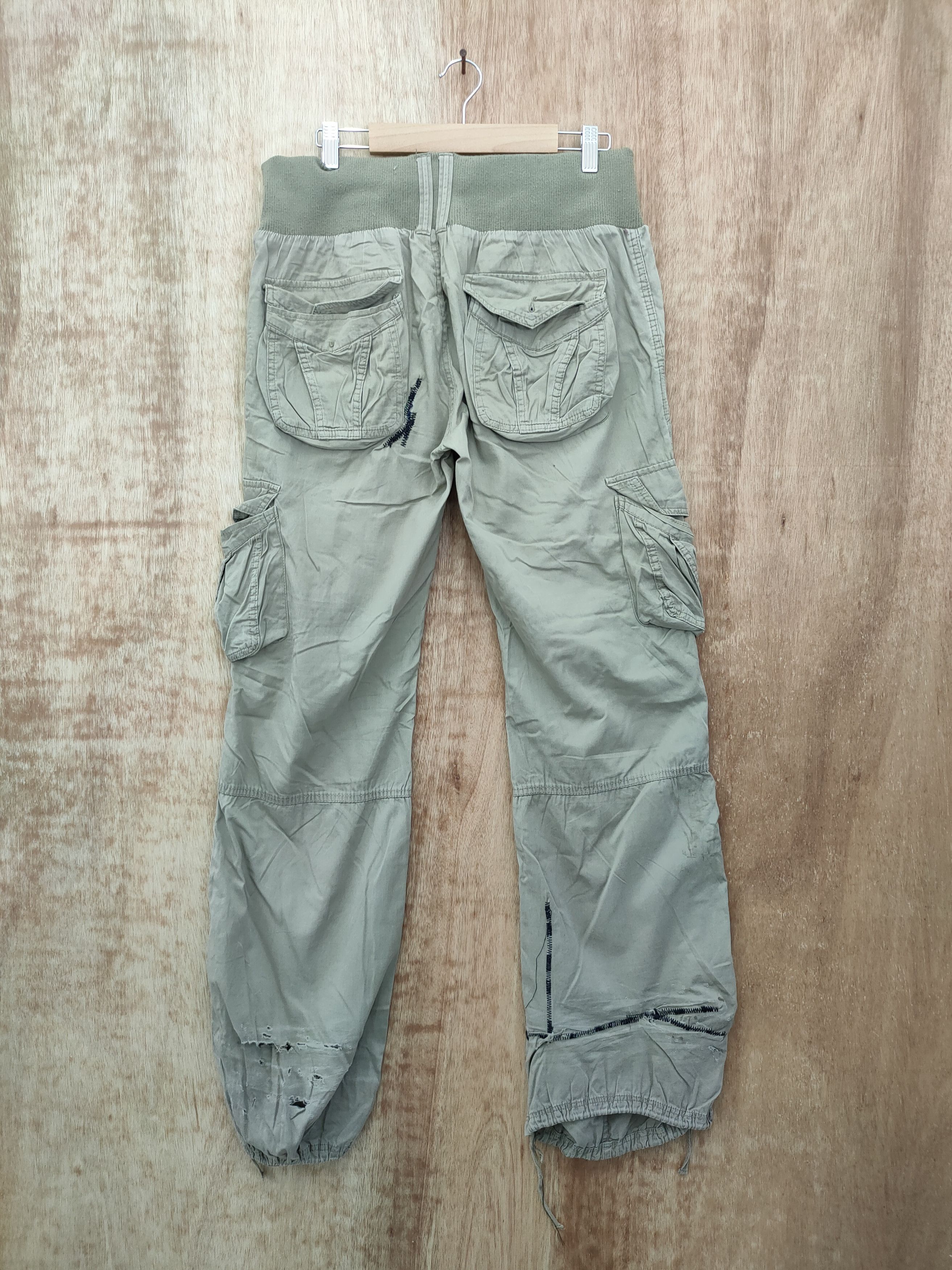 Japanese Brand DL japan vintage distressed cargo spring pants #46-043 Size 32" / US 10 / IT 46 - 7 Thumbnail