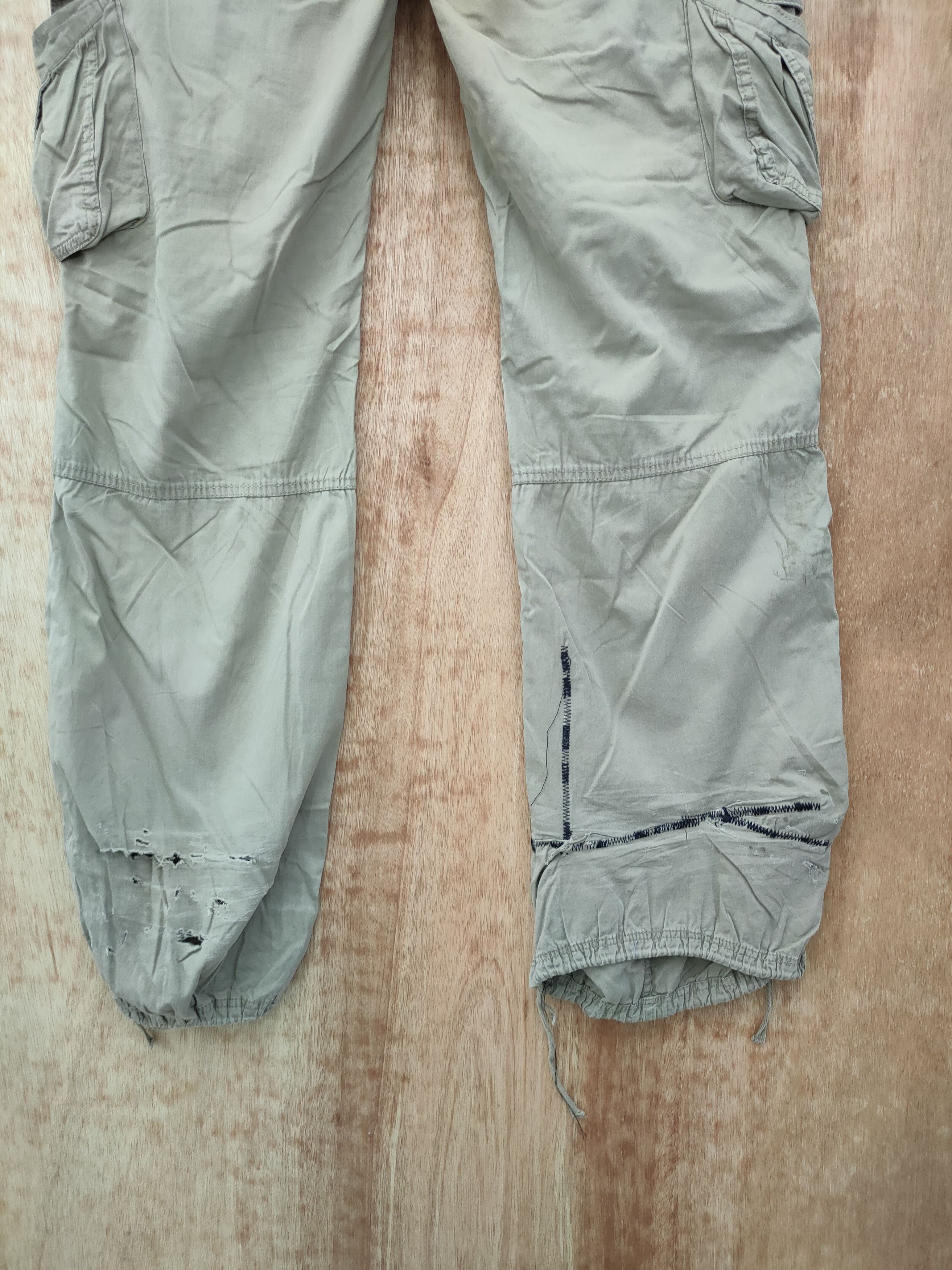 Japanese Brand DL japan vintage distressed cargo spring pants #46-043 Size 32" / US 10 / IT 46 - 8 Thumbnail