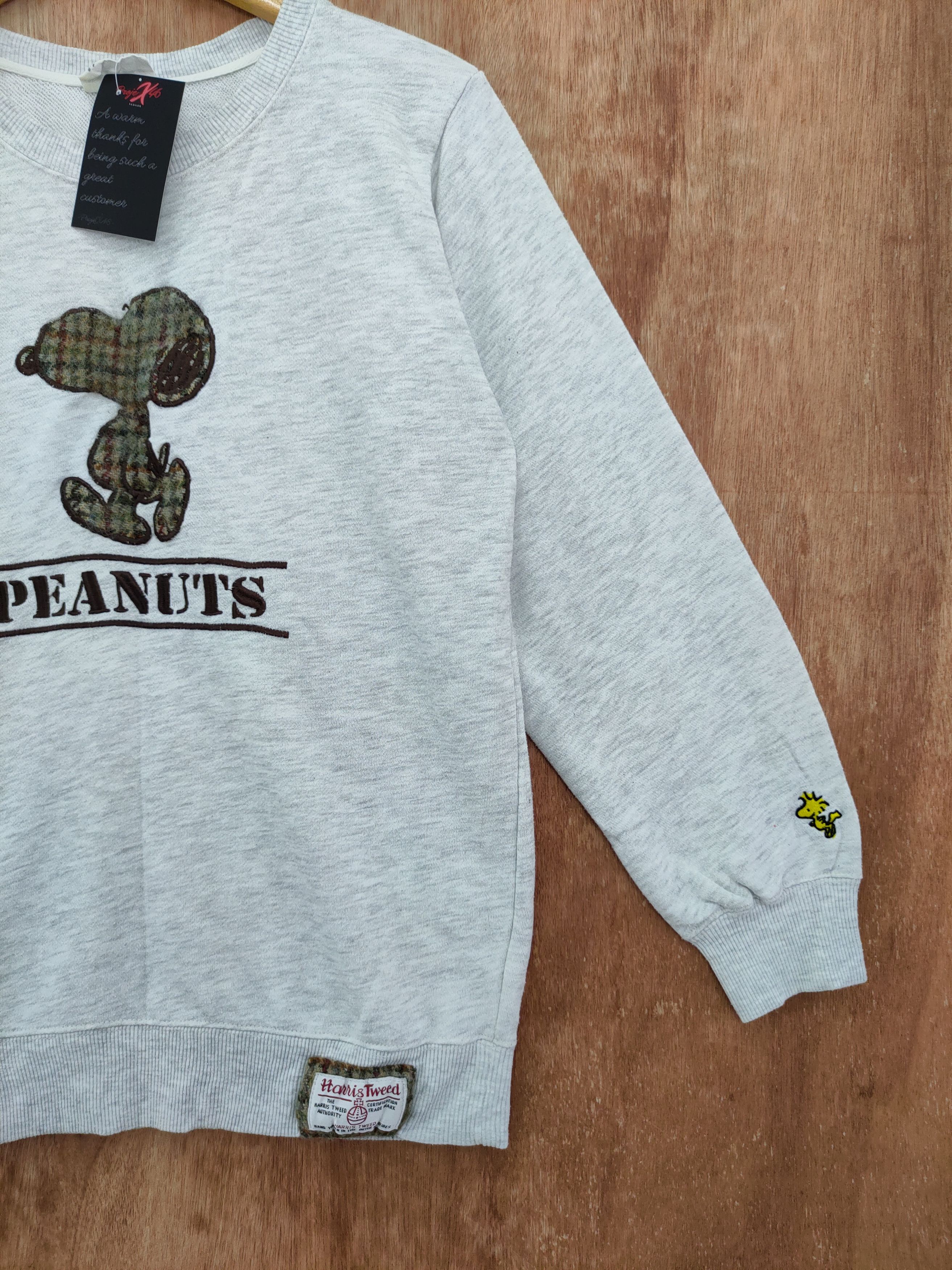 Harris Tweed DLL Peanuts Snoopy X Harris Tweed sweatshirt vintage #46-068 Size M / US 6-8 / IT 42-44 - 3 Thumbnail