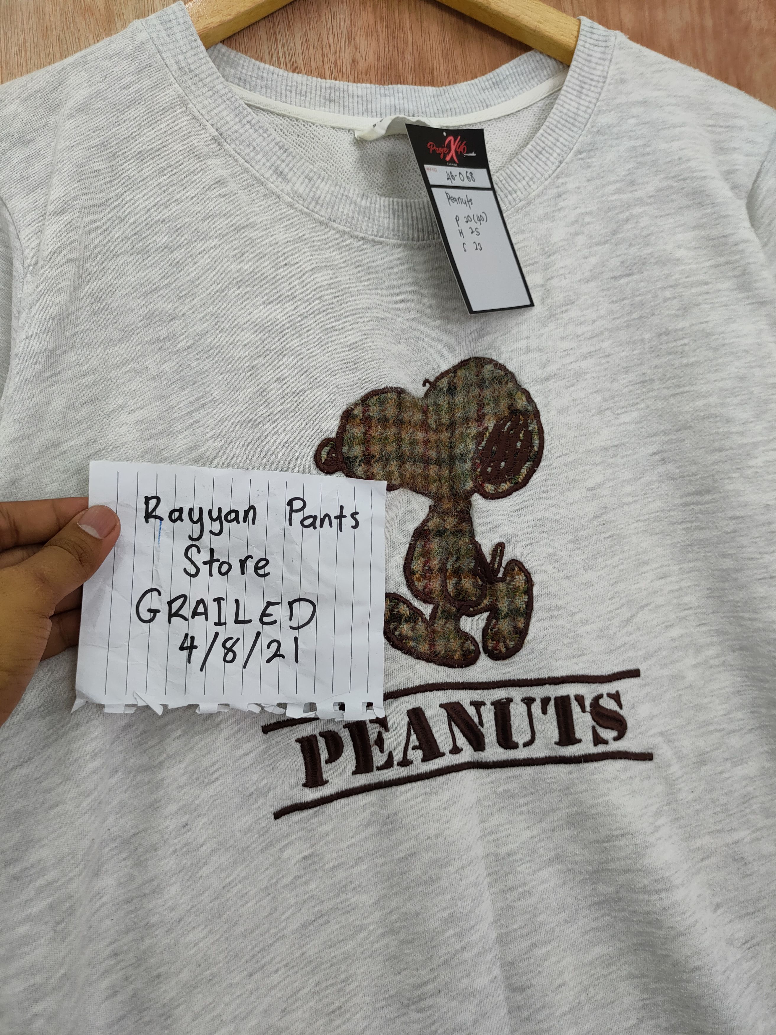 Harris Tweed DLL Peanuts Snoopy X Harris Tweed sweatshirt vintage #46-068 Size M / US 6-8 / IT 42-44 - 9 Thumbnail