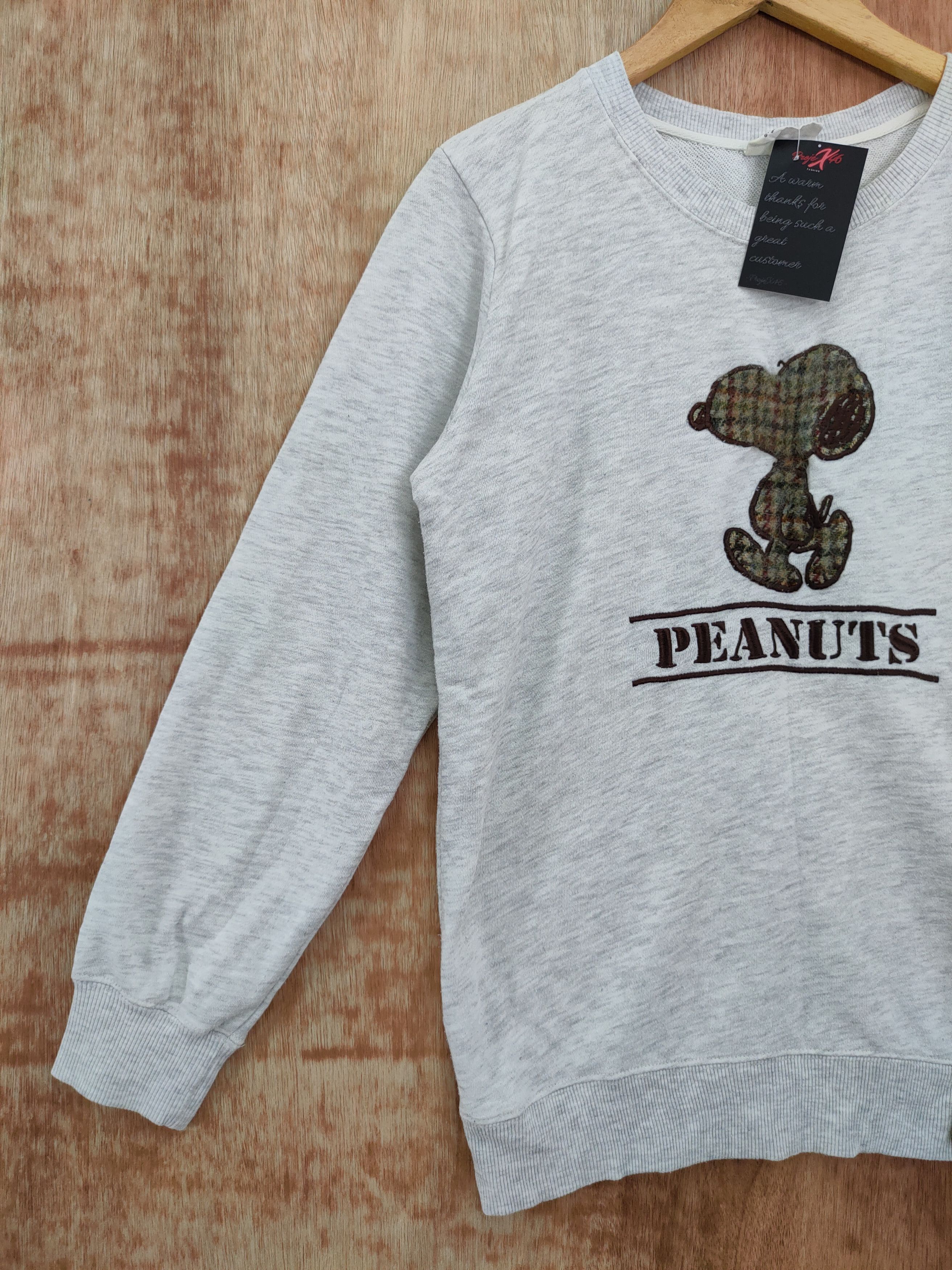 Harris Tweed DLL Peanuts Snoopy X Harris Tweed sweatshirt vintage #46-068 Size M / US 6-8 / IT 42-44 - 2 Thumbnail