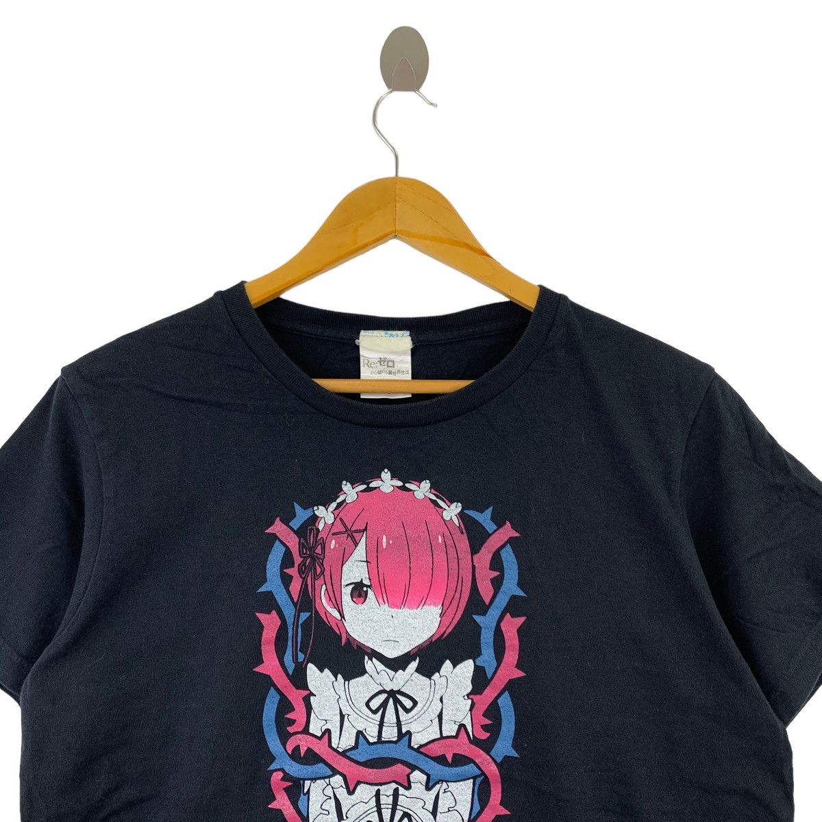 Japanese Brand RE:ZERO Japanese Anime REM Character Print Black Size US L / EU 52-54 / 3 - 2 Thumbnail
