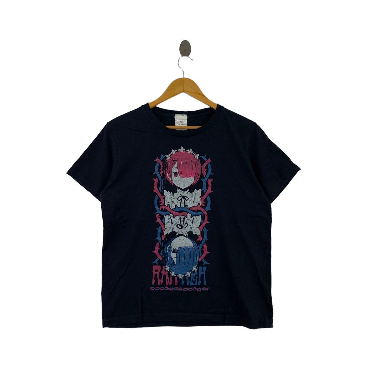Japanese Brand RE:ZERO Japanese Anime REM Character Print Black Size US L / EU 52-54 / 3 - 1 Thumbnail