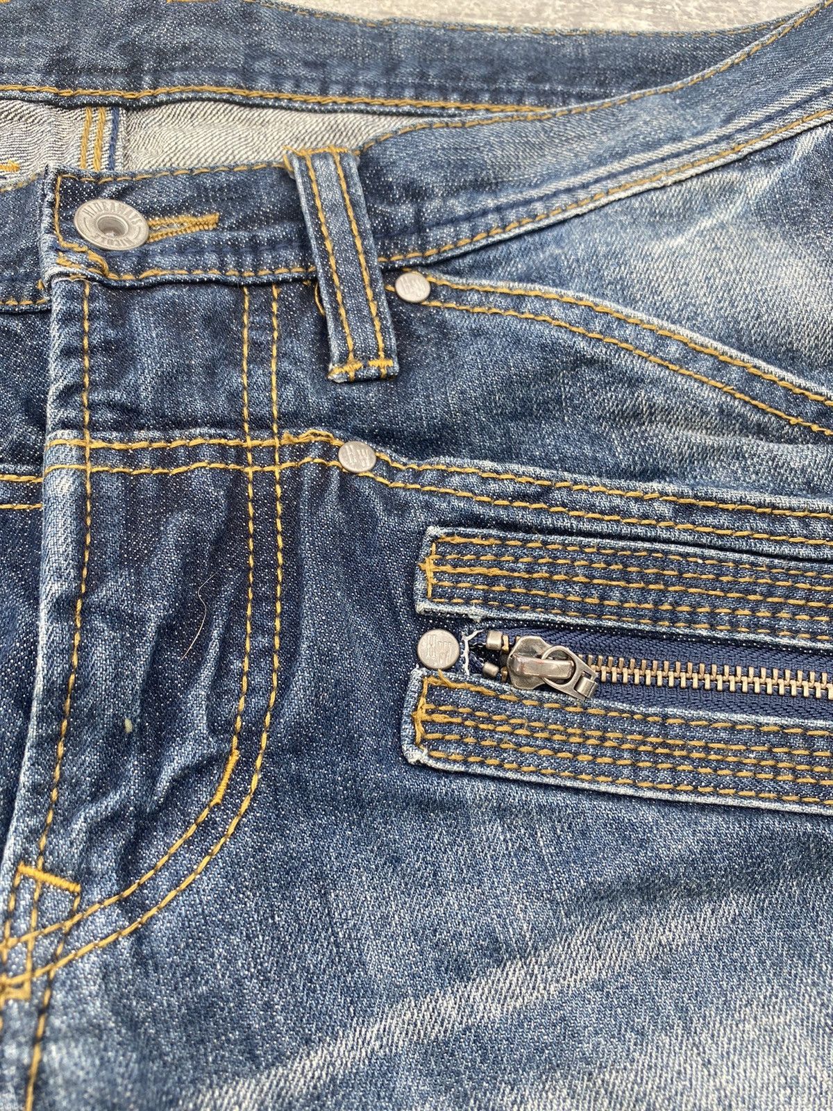 HIDEAWAYS VINTAGE HIDEWAYS DISTRESSED COWBOY FLARED MUD WASH TORNADO Size US 33 - 7 Thumbnail
