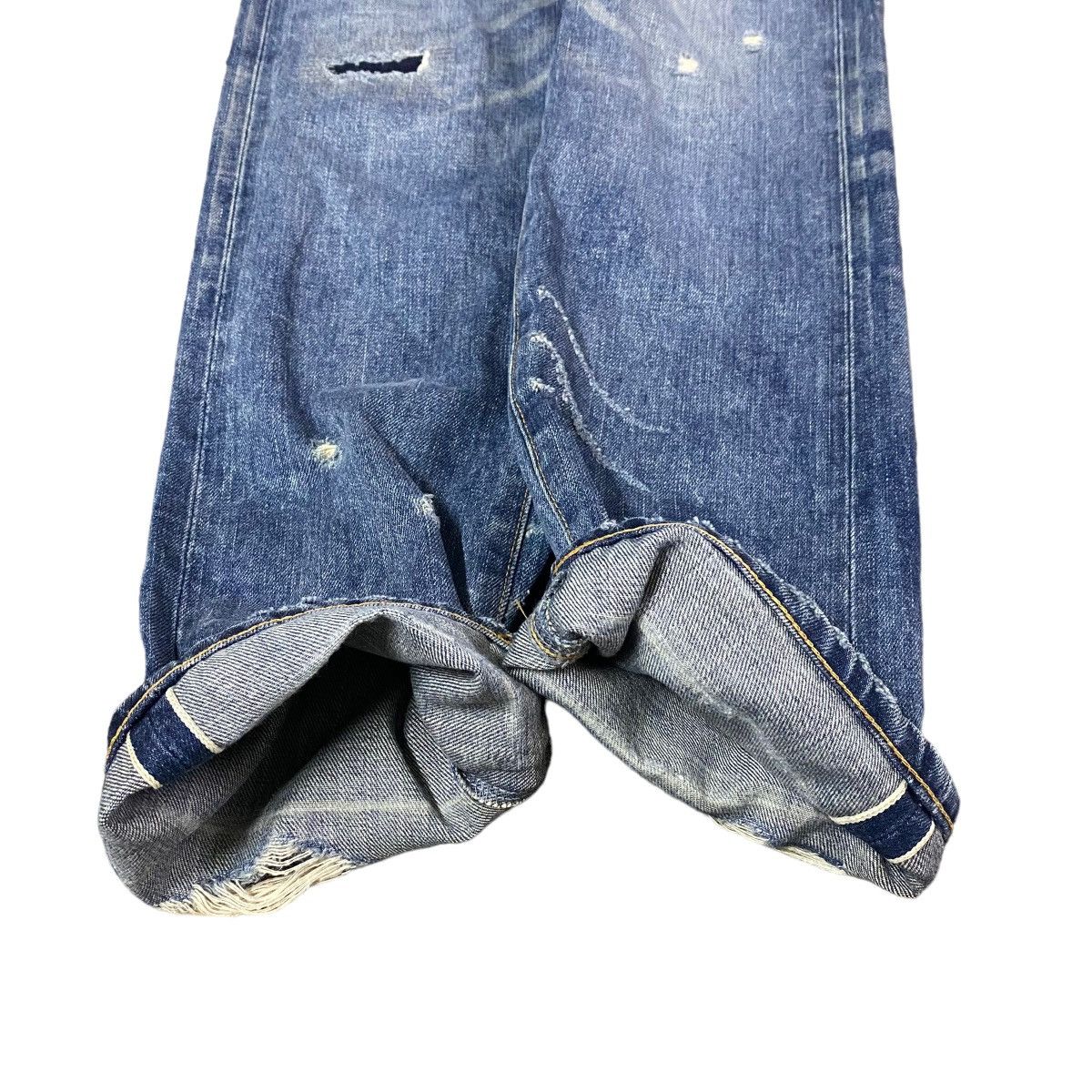 Issey Miyake Sunaokuwahara Distressed Denim Selvedge Jeans Size US 28 / EU 44 - 15 Thumbnail