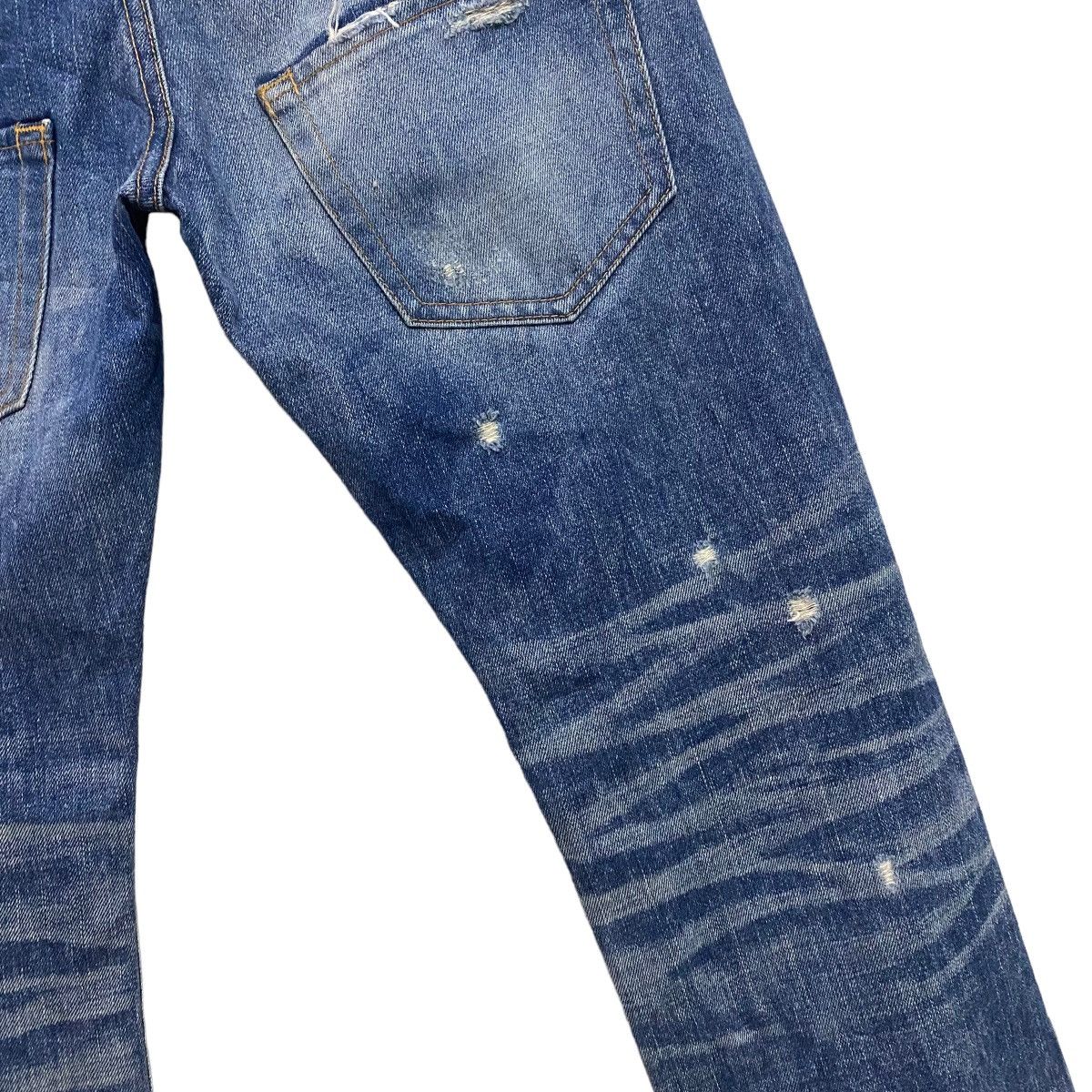 Issey Miyake Sunaokuwahara Distressed Denim Selvedge Jeans Size US 28 / EU 44 - 10 Thumbnail