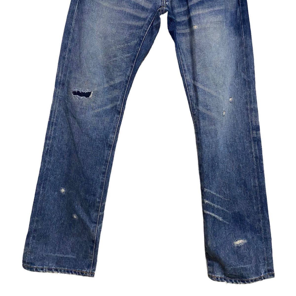 Issey Miyake Sunaokuwahara Distressed Denim Selvedge Jeans Size US 28 / EU 44 - 7 Thumbnail