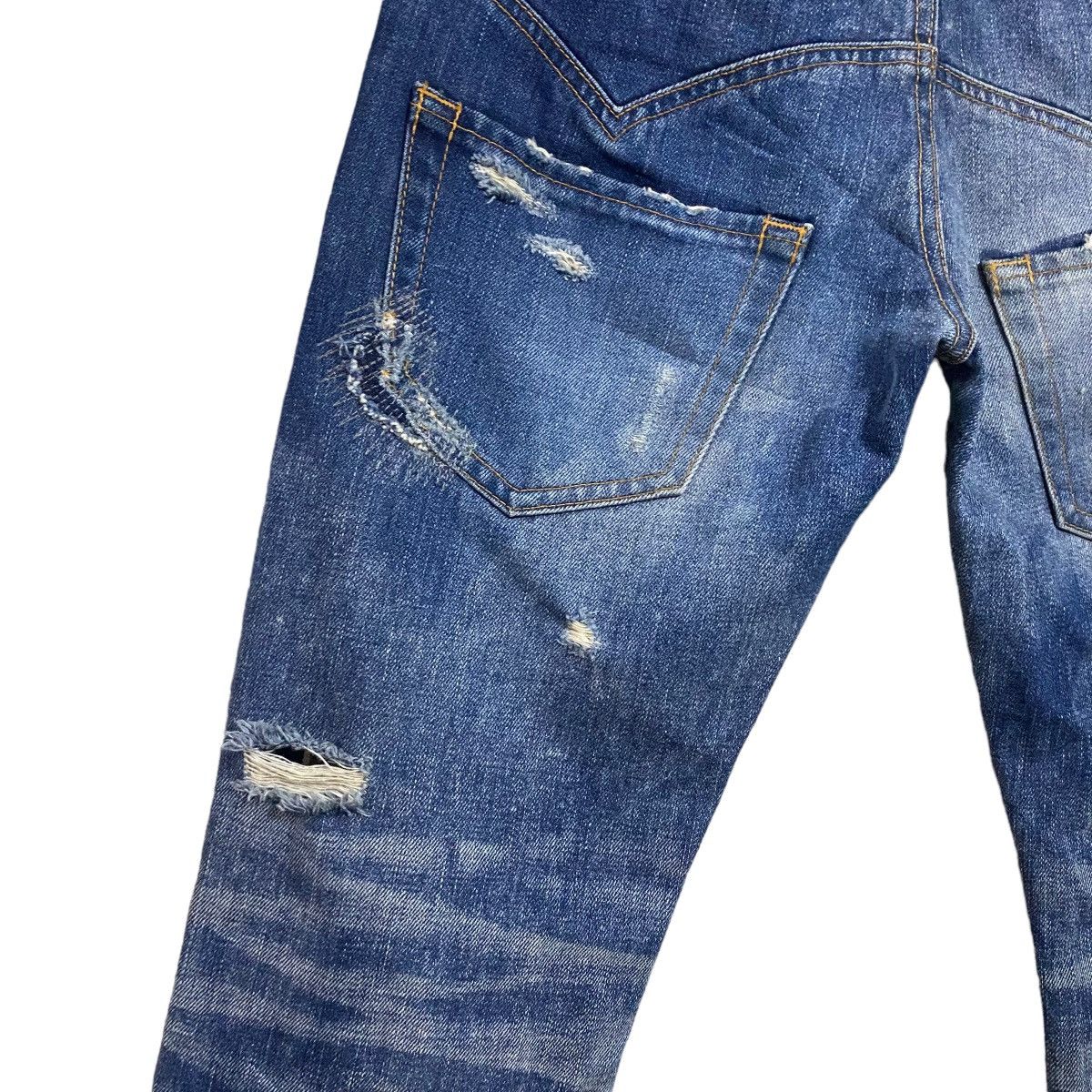 Issey Miyake Sunaokuwahara Distressed Denim Selvedge Jeans Size US 28 / EU 44 - 11 Thumbnail