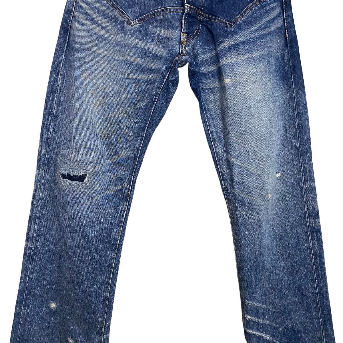 Issey Miyake Sunaokuwahara Distressed Denim Selvedge Jeans Size US 28 / EU 44 - 6 Thumbnail