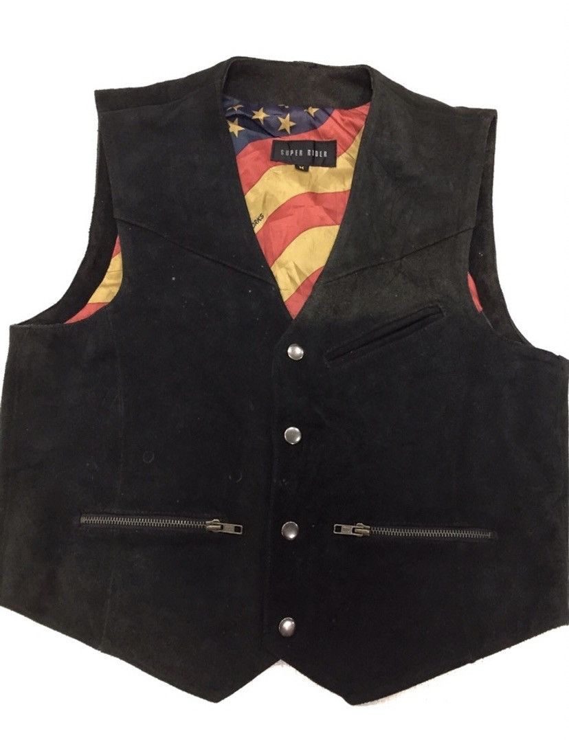 Vintage America Flug Super Ride Vest Leather