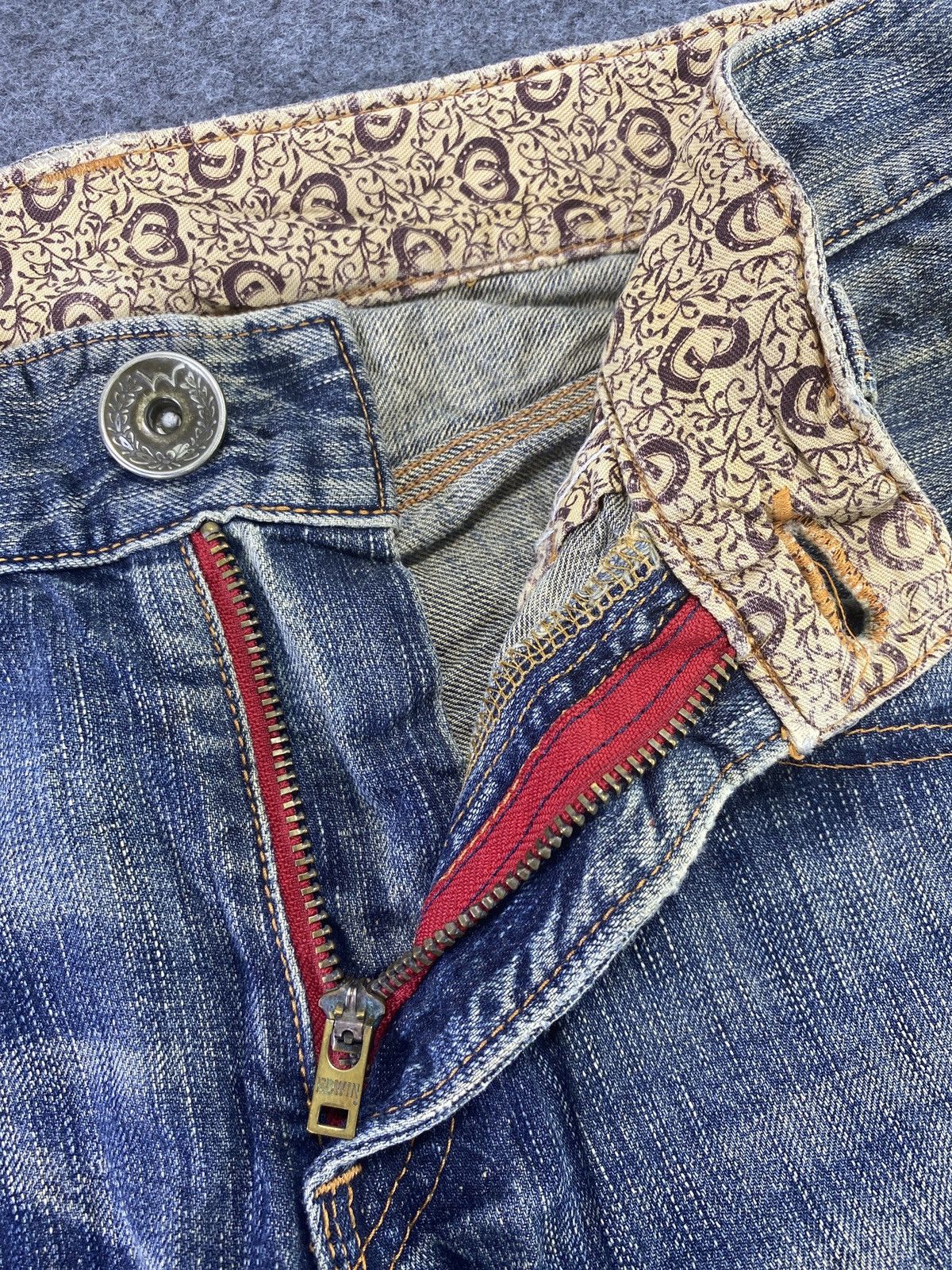 Edwin EDWIN 503 BLUE TRIP FLARE RUSTY WASH DENIM - J781 Size US 32 / EU 48 - 3 Thumbnail