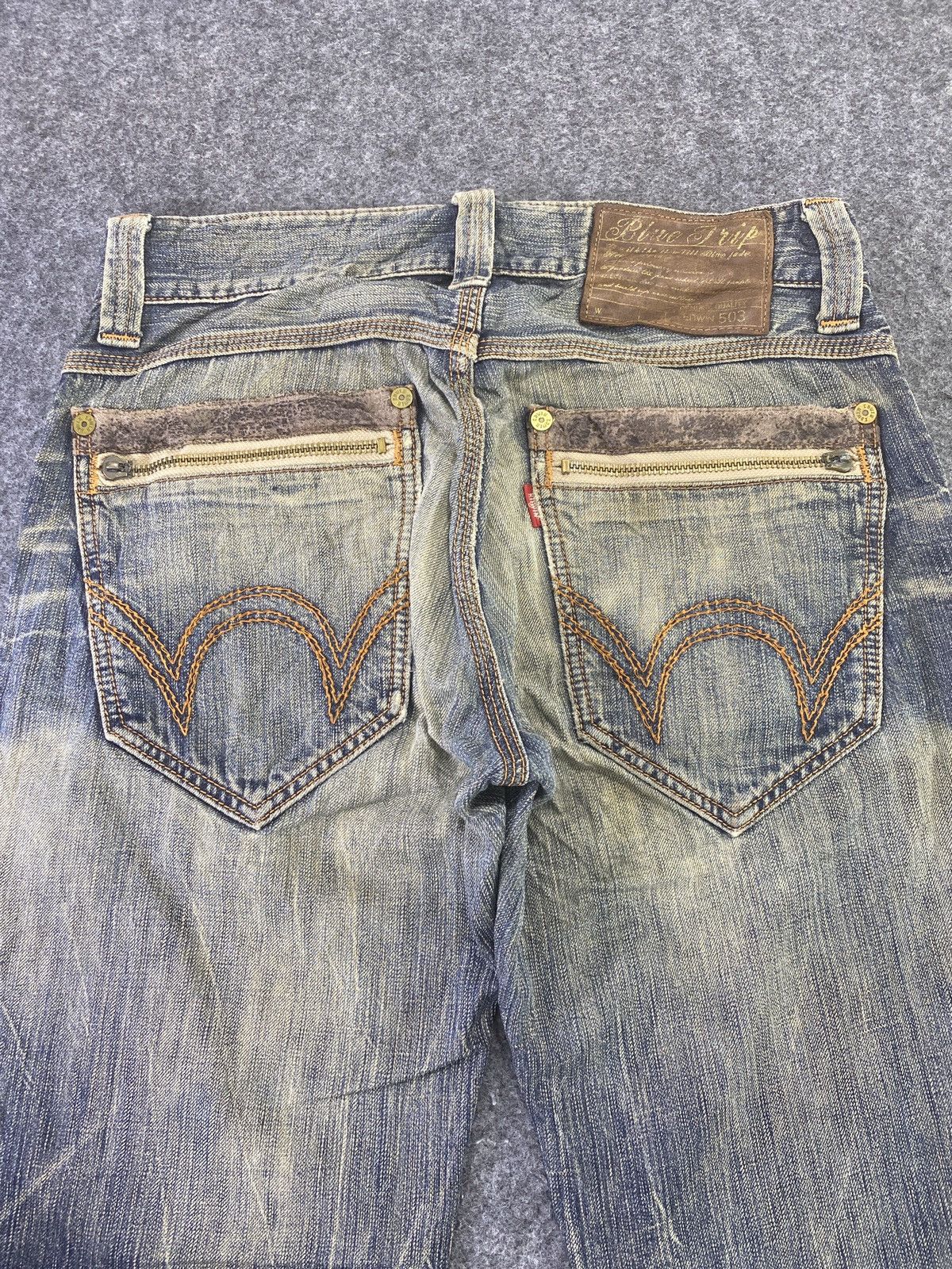 Edwin EDWIN 503 BLUE TRIP FLARE RUSTY WASH DENIM - J781 Size US 32 / EU 48 - 11 Thumbnail