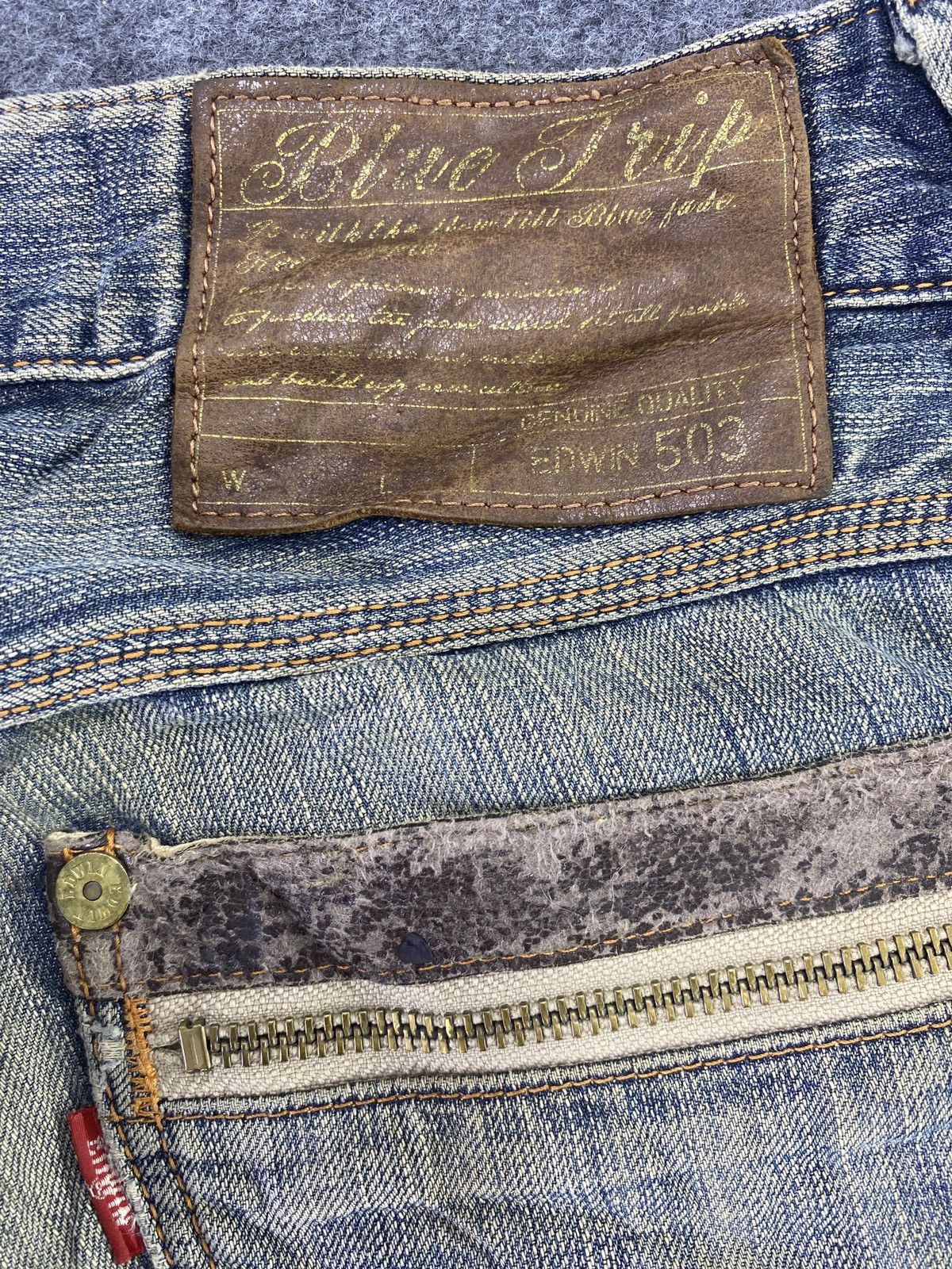 Edwin EDWIN 503 BLUE TRIP FLARE RUSTY WASH DENIM - J781 Size US 32 / EU 48 - 9 Thumbnail