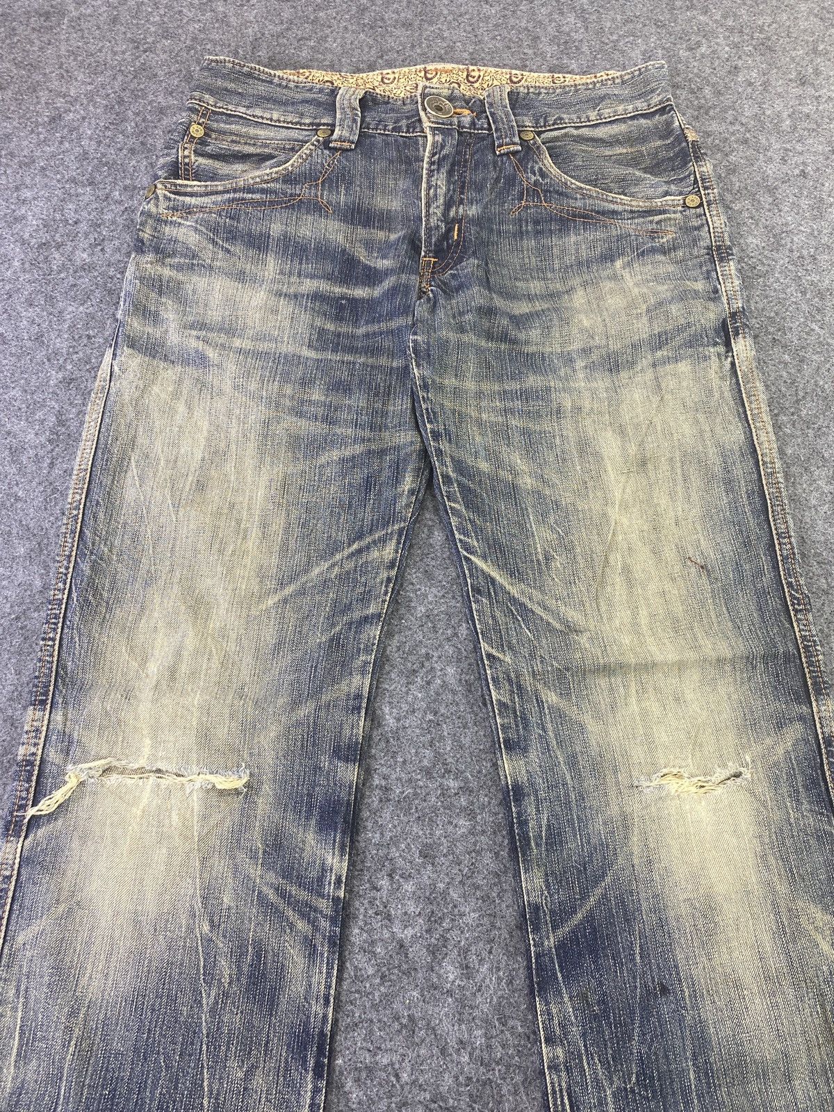 Edwin EDWIN 503 BLUE TRIP FLARE RUSTY WASH DENIM - J781 Size US 32 / EU 48 - 10 Thumbnail