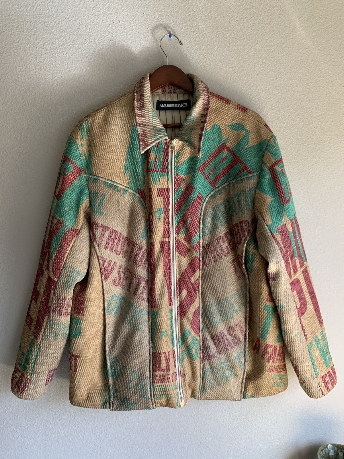 image of Namesake Panel Printed Puff Jacket, Men's (Size Large)