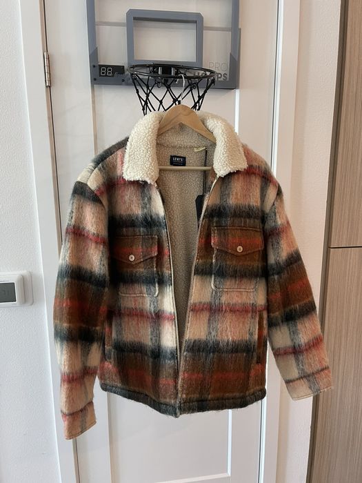 Levi's Made & Crafted Levis Made & Crafted: Brown Wool Sherpa Ranch ...