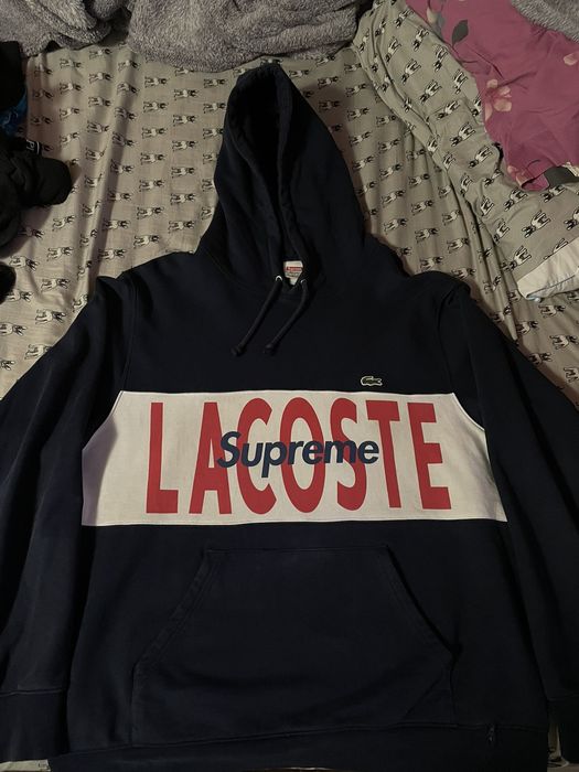 Lacoste x supreme clearance hoodie