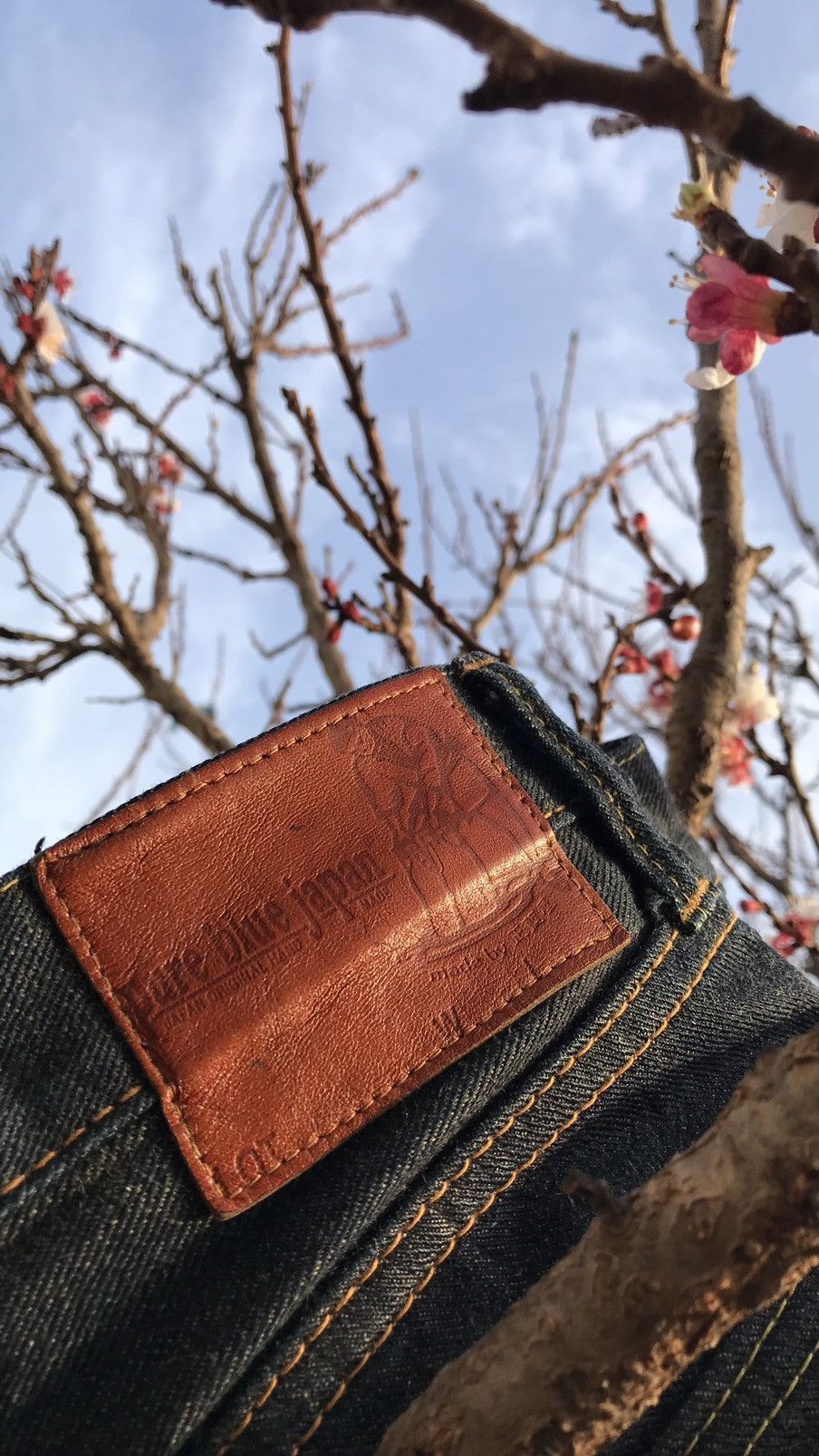 Pure Blue Japan PURE BLUE JAPAN ARTISANAL INDIGO PURE DYED SELVEDGE JEANS Size US 29 - 1 Thumbnail