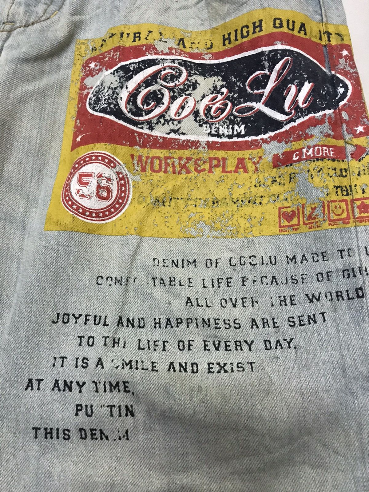 Japanese Brand Over print denim pant Size US 34 / EU 50 - 9 Thumbnail
