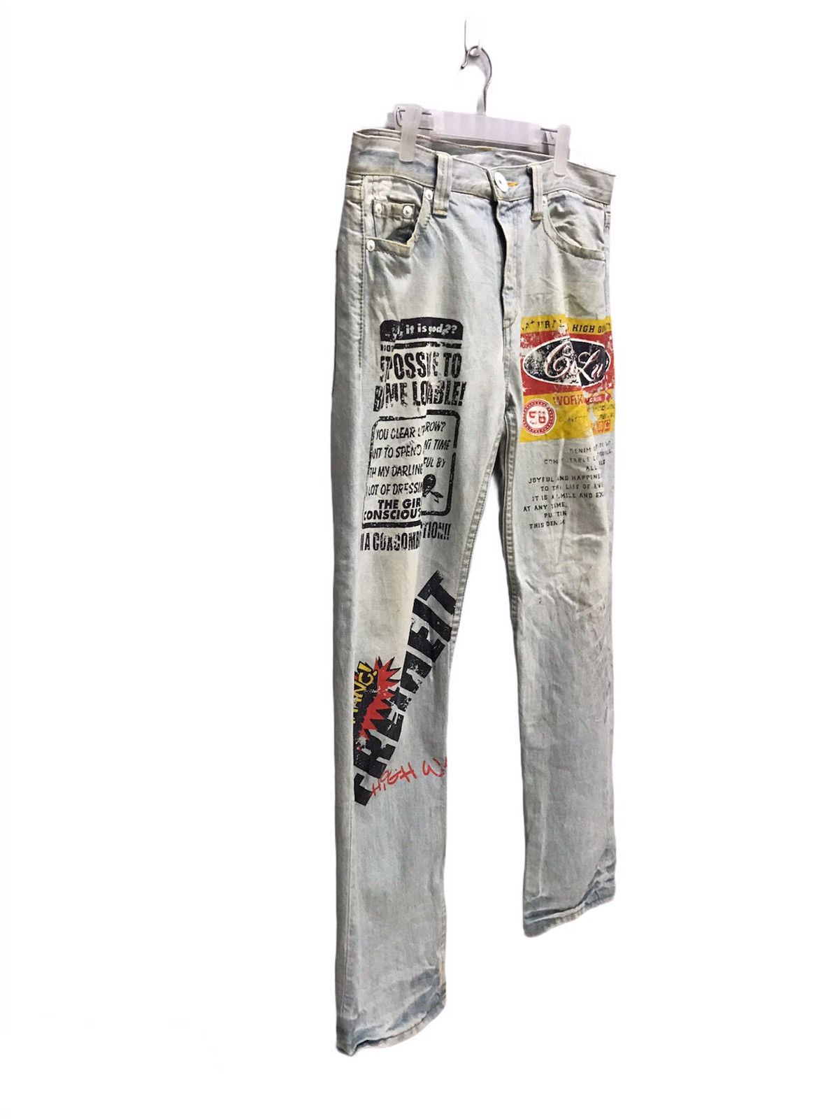Japanese Brand Over print denim pant Size US 34 / EU 50 - 3 Thumbnail