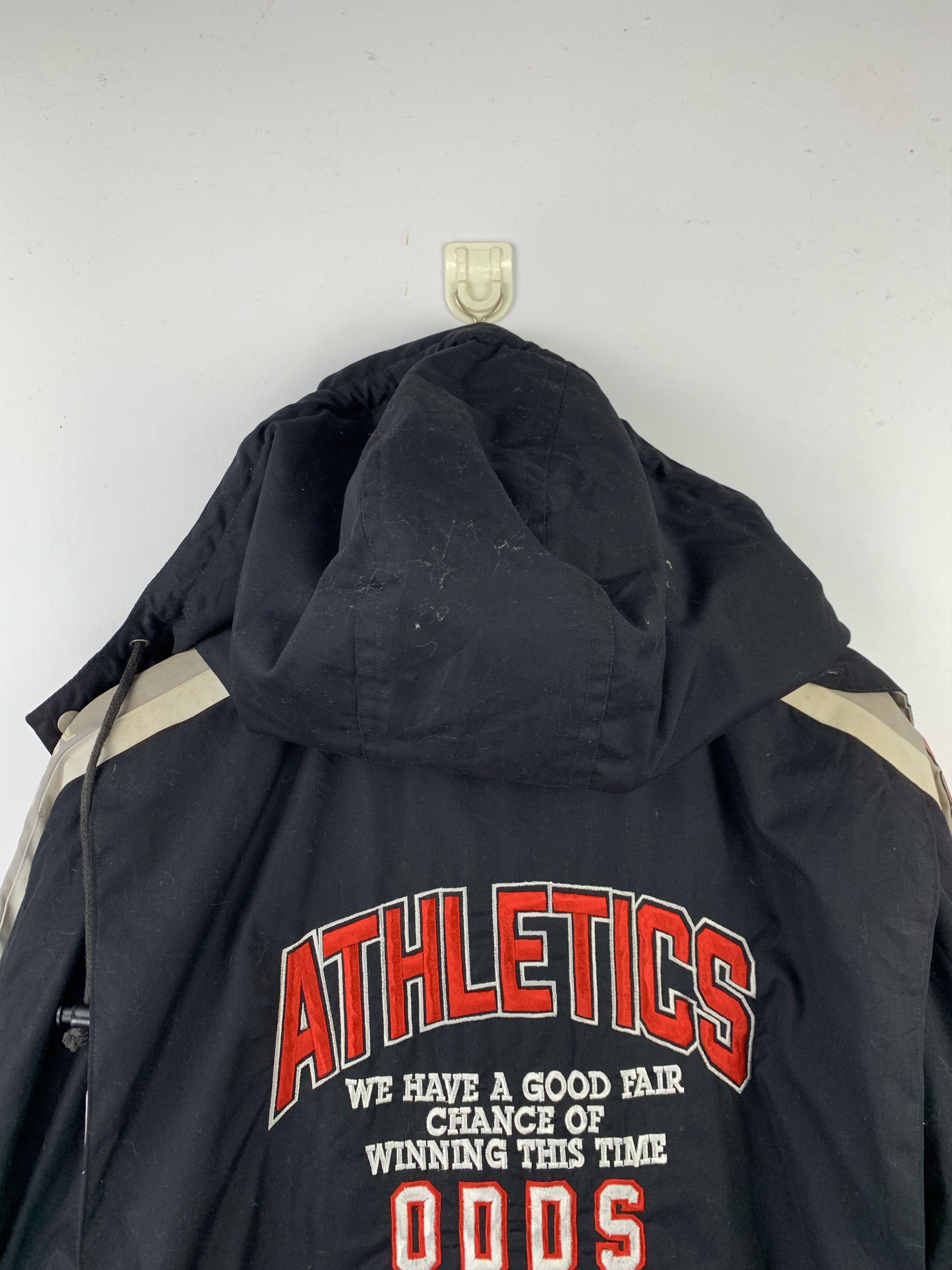 Vintage Vintage 90s Athletic Hoodie Bomber Jacket Size US L / EU 52-54 / 3 - 11 Thumbnail