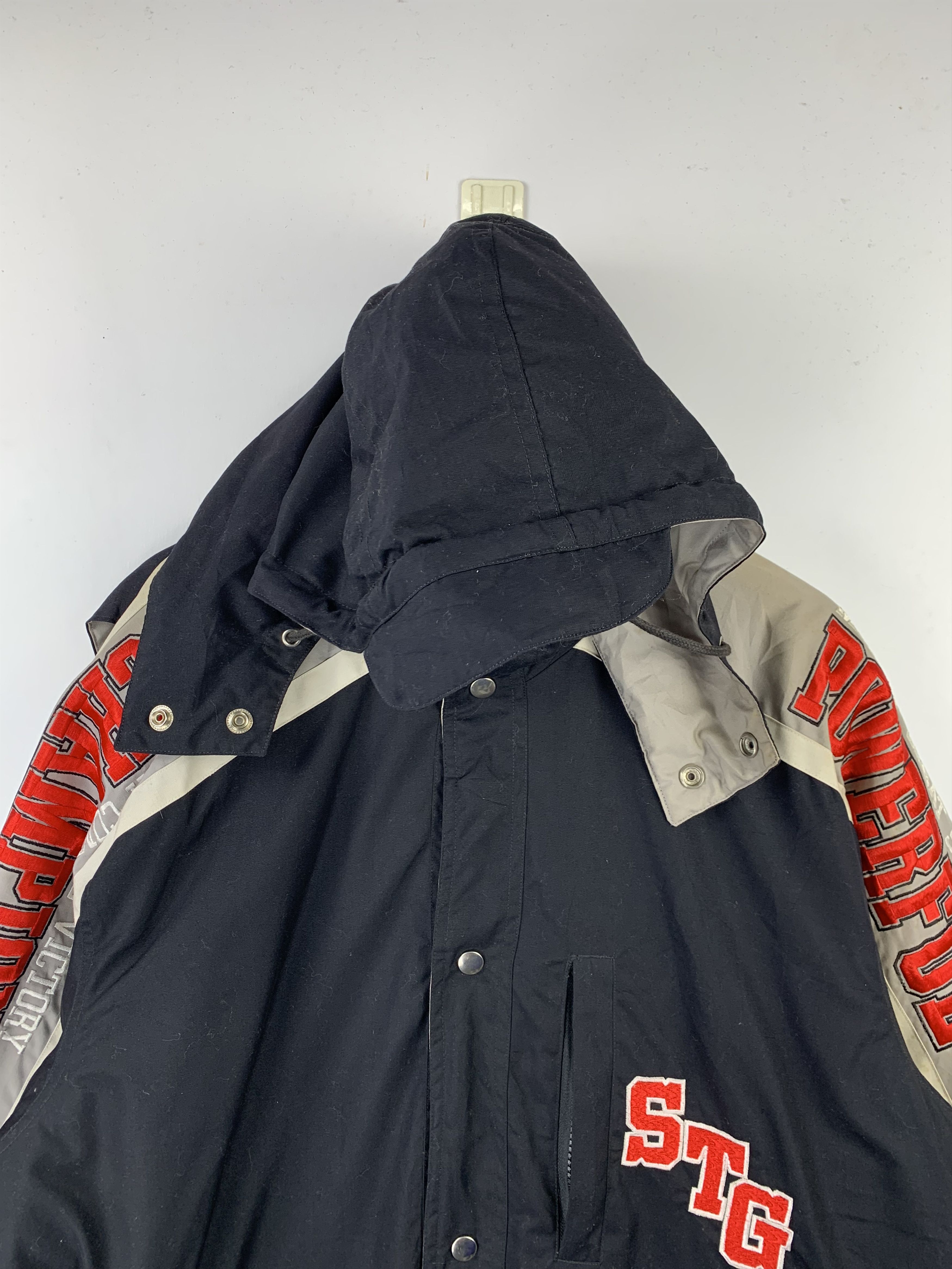 Vintage Vintage 90s Athletic Hoodie Bomber Jacket Size US L / EU 52-54 / 3 - 3 Thumbnail
