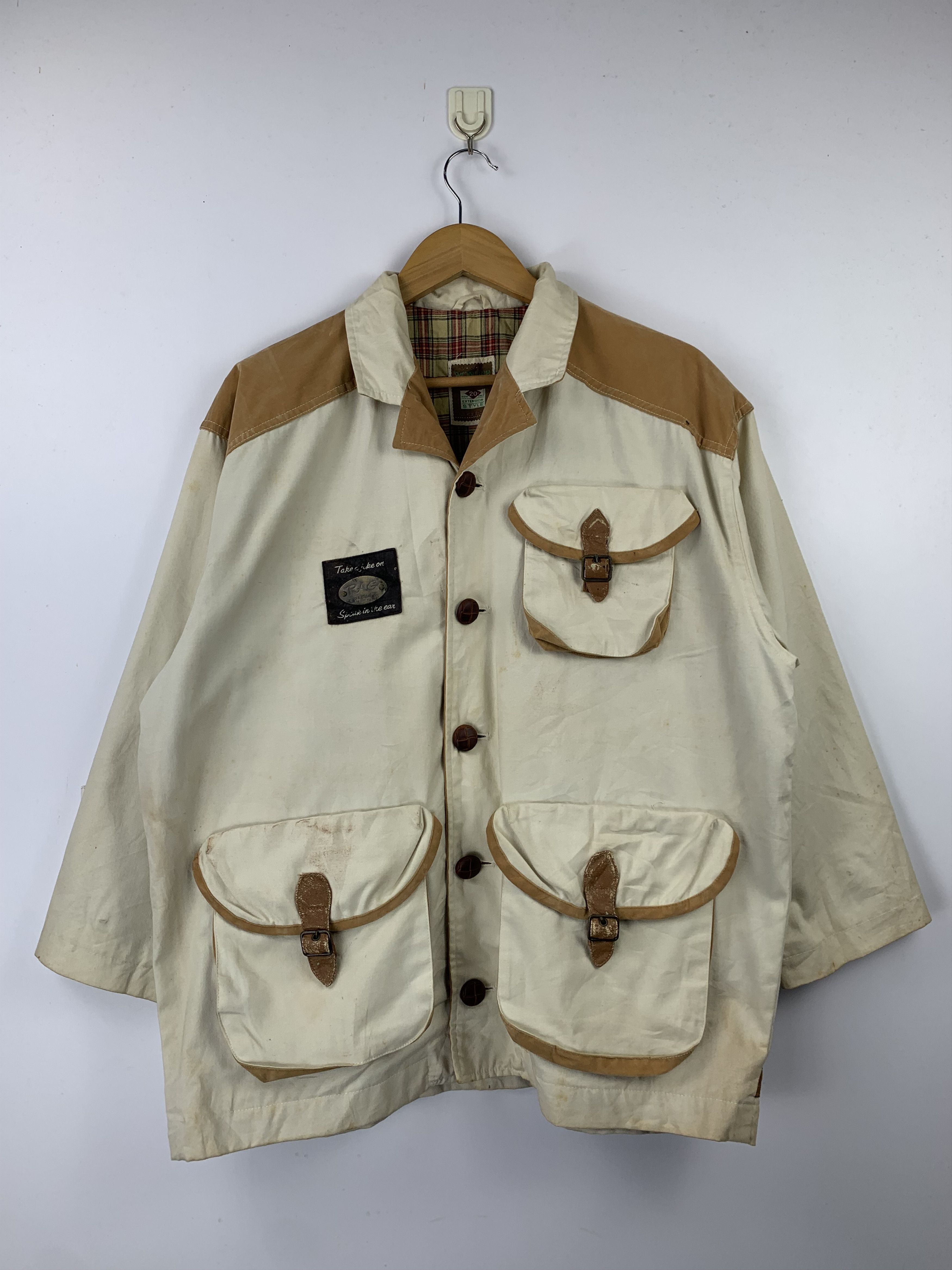 Vintage 90s Japanese Brand Multipocket Jacket J1592