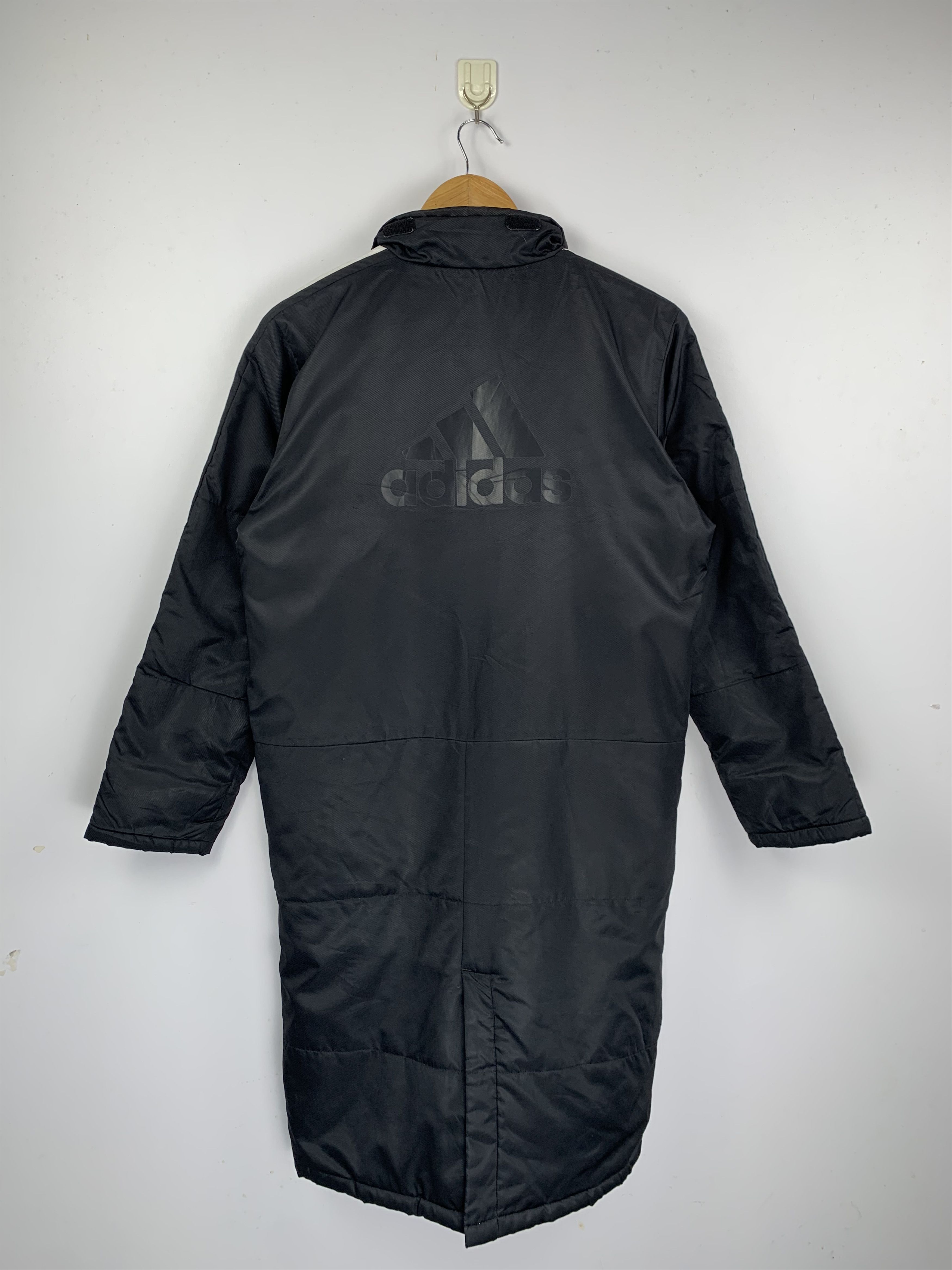 Adidas Vintage 90s Adidas Sherpa Long Jacket J1594 Size US L / EU 52-54 / 3 - 3 Thumbnail