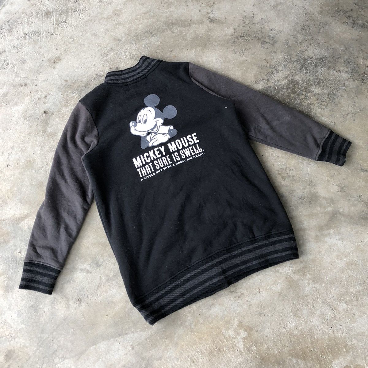 Disney × Mickey Mouse Rare Disney Mickey And Minnie Mouse Big Print Varsity Jacket Size S / US 4 / IT 40 - 4 Thumbnail