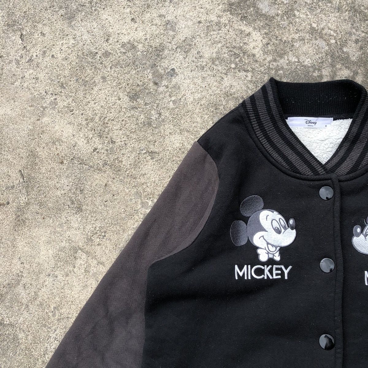 Disney × Mickey Mouse Rare Disney Mickey And Minnie Mouse Big Print Varsity Jacket Size S / US 4 / IT 40 - 8 Thumbnail