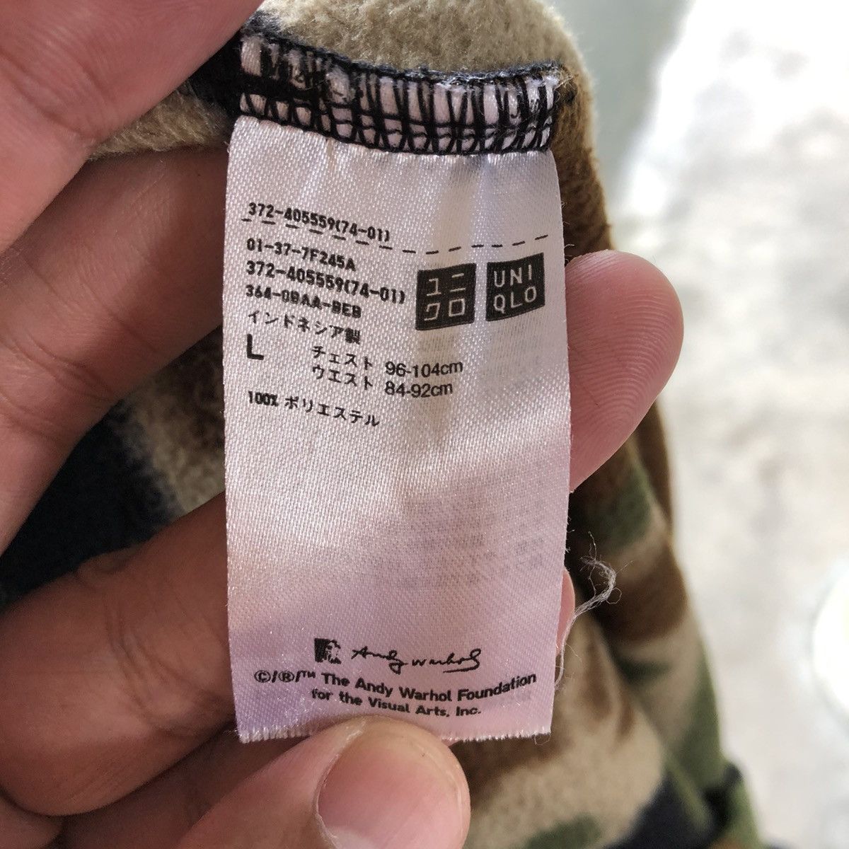 Andy Warhol × Japanese Brand × Uniqlo Rare Andy Warhol Mini OG Signature "a" Camo Fleece Shirts Size US M / EU 48-50 / 2 - 9 Thumbnail