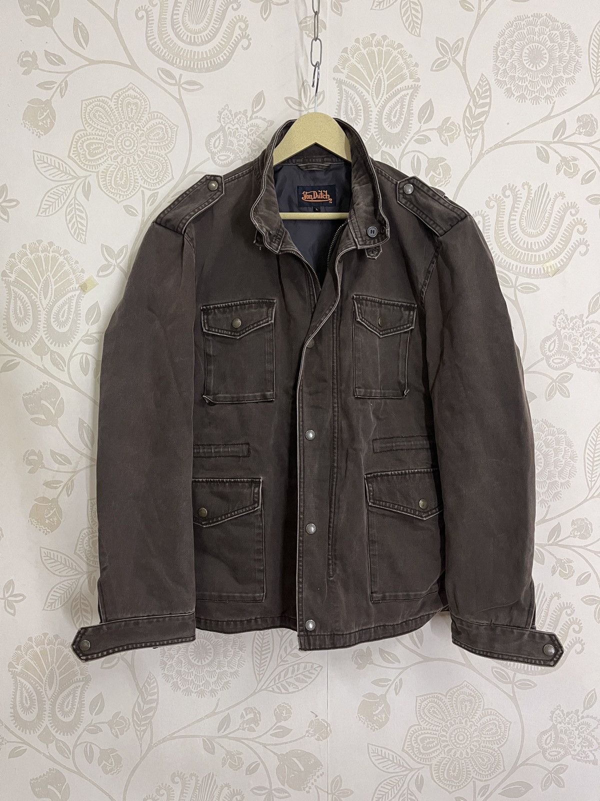 Vintage × Von Dutch Vintage 1990s Von Dutch Pockets Chore Jacket Size US L / EU 52-54 / 3 - 1 Thumbnail