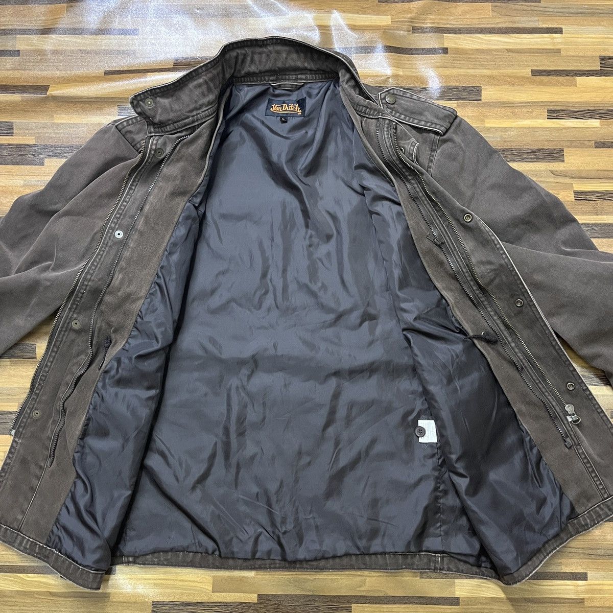 Vintage × Von Dutch Vintage 1990s Von Dutch Pockets Chore Jacket Size US L / EU 52-54 / 3 - 12 Thumbnail