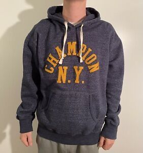 Champion × Vintage Vintage Champion New York Hoodie Flaw Sun Faded Size US M / EU 48-50 / 2 - 1 Thumbnail