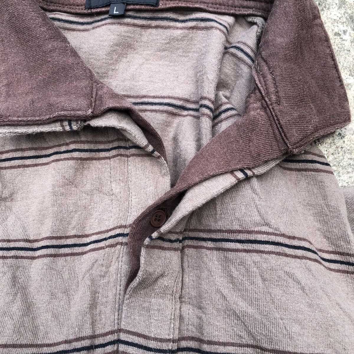 Designer × Vintage × Yohji Yamamoto Vintage Sacsny Y'Saccs Yohji Yamamoto Stripes Polo Shirts Size US M / EU 48-50 / 2 - 9 Thumbnail