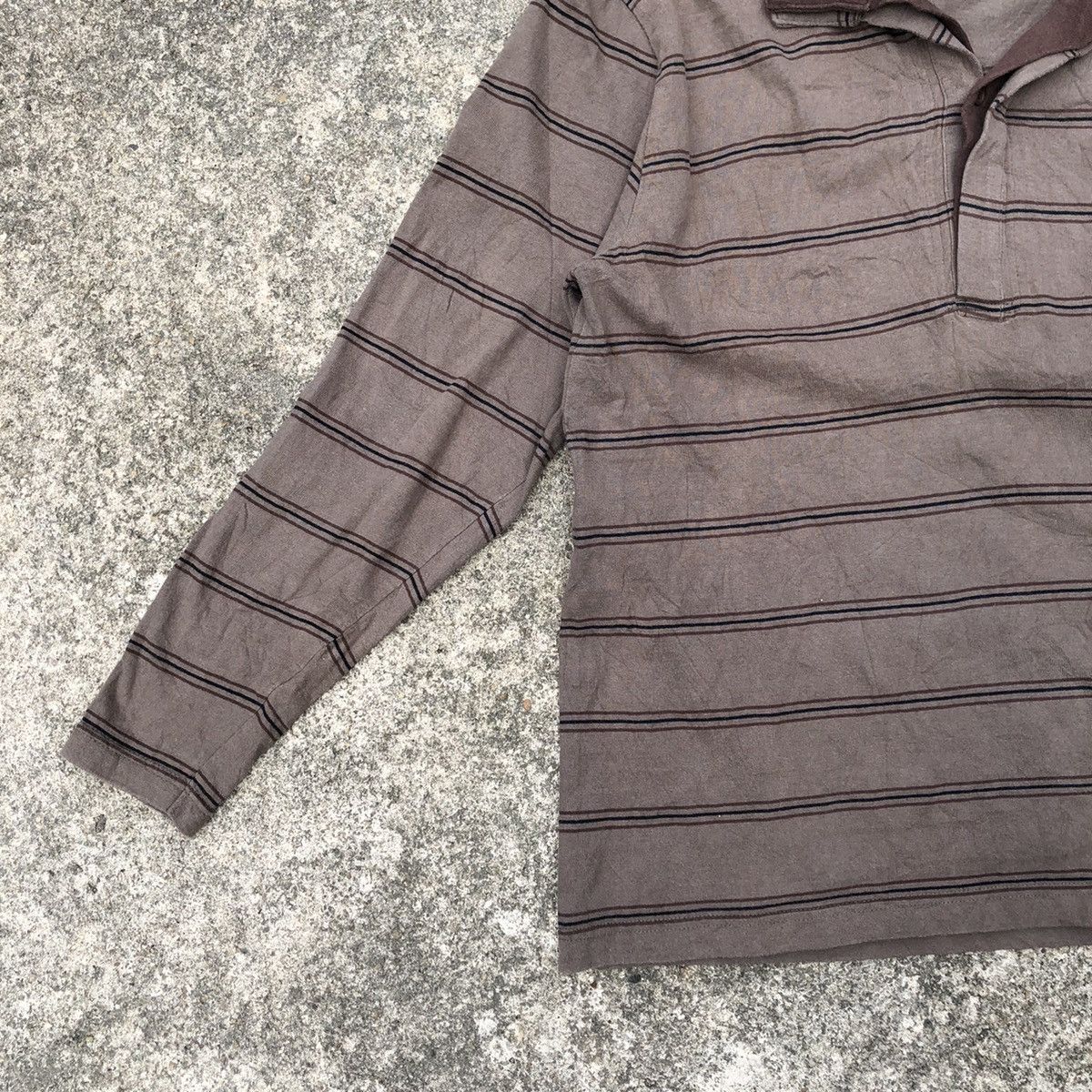 Designer × Vintage × Yohji Yamamoto Vintage Sacsny Y'Saccs Yohji Yamamoto Stripes Polo Shirts Size US M / EU 48-50 / 2 - 8 Thumbnail