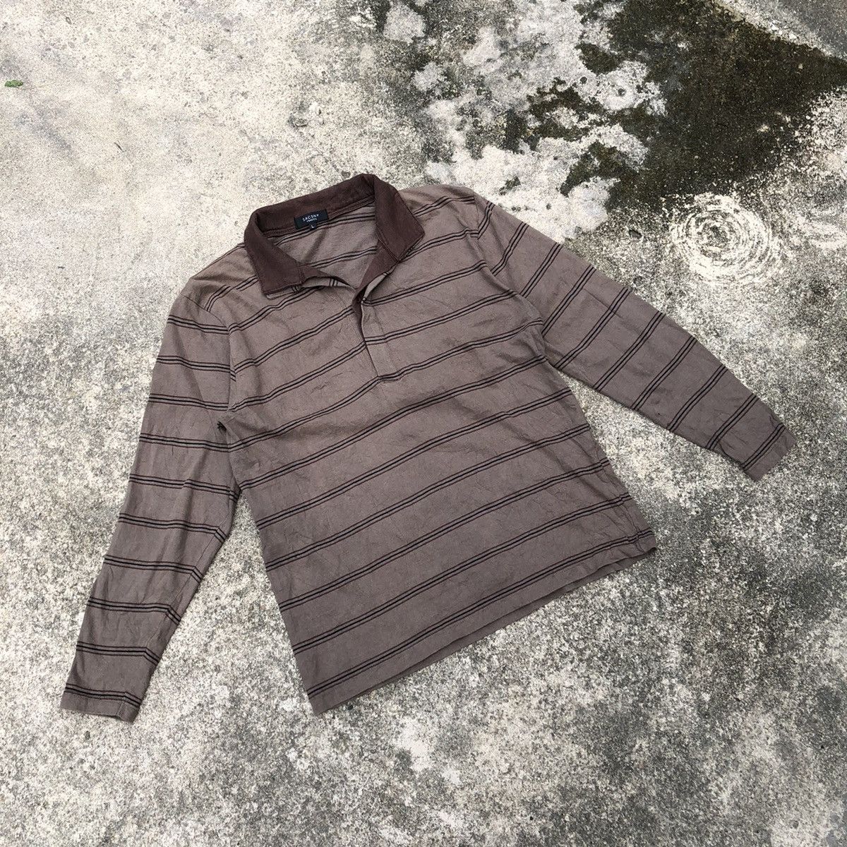 Designer × Vintage × Yohji Yamamoto Vintage Sacsny Y'Saccs Yohji Yamamoto Stripes Polo Shirts Size US M / EU 48-50 / 2 - 1 Thumbnail