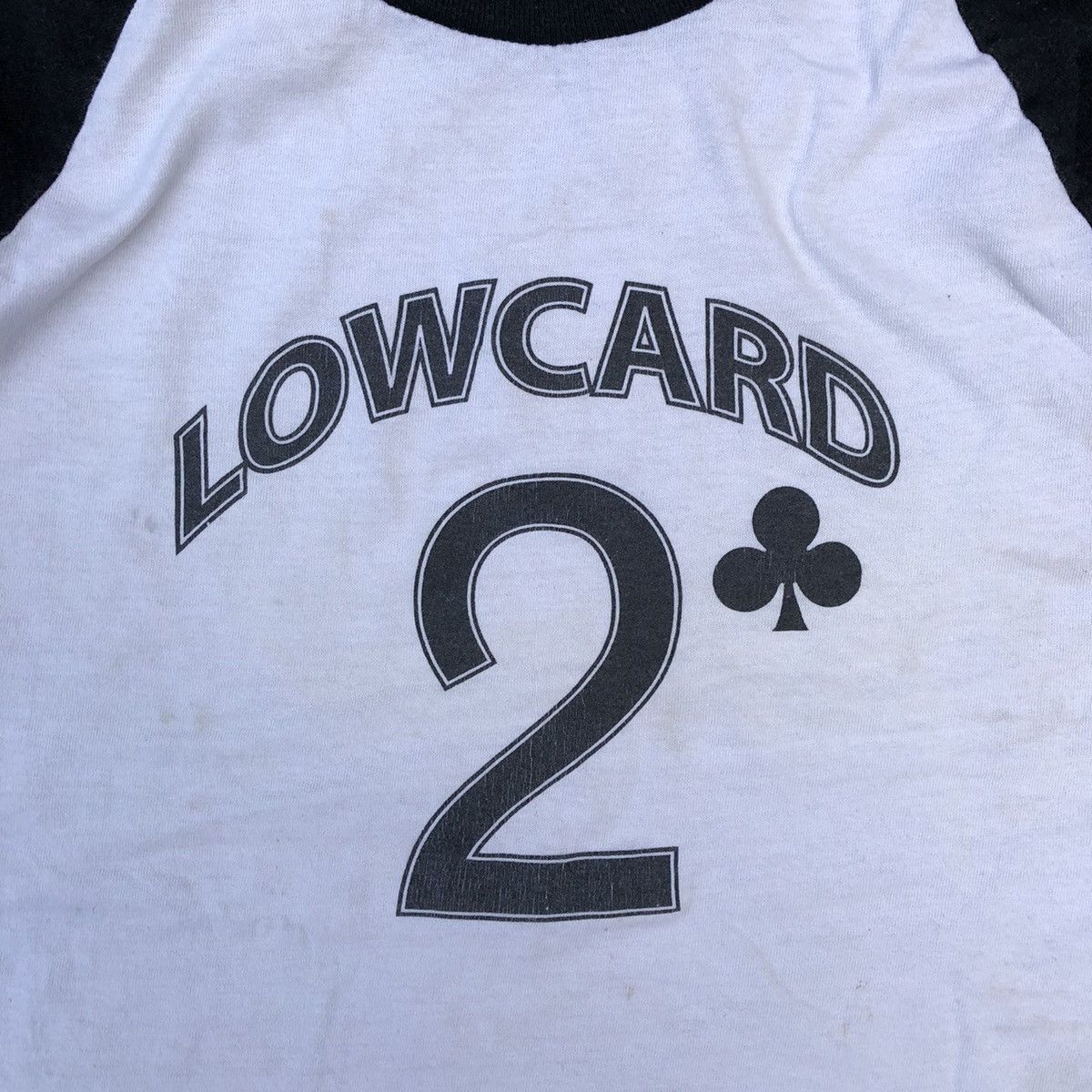 Anvil × Vintage Vintage 90s Lowcard 2 Club Raglan Three Quarter Tee By Anvil Size US XL / EU 56 / 4 - 4 Thumbnail