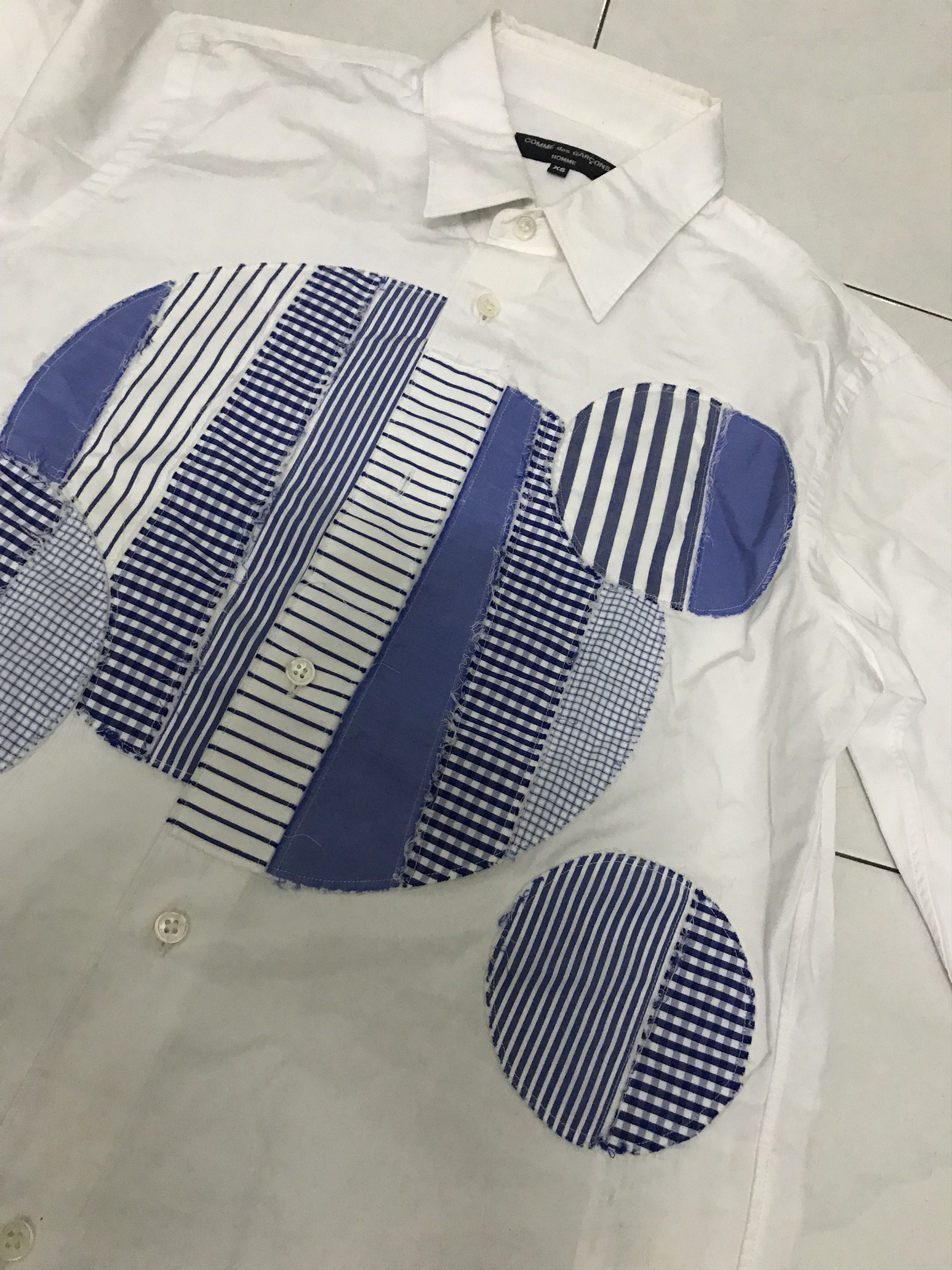 Comme des Garcons × Comme des Garcons Homme × Comme des Garcons Homme Plus Comme Des Garcons Patchwork Shirts Size US XS / EU 42 / 0 - 11 Thumbnail