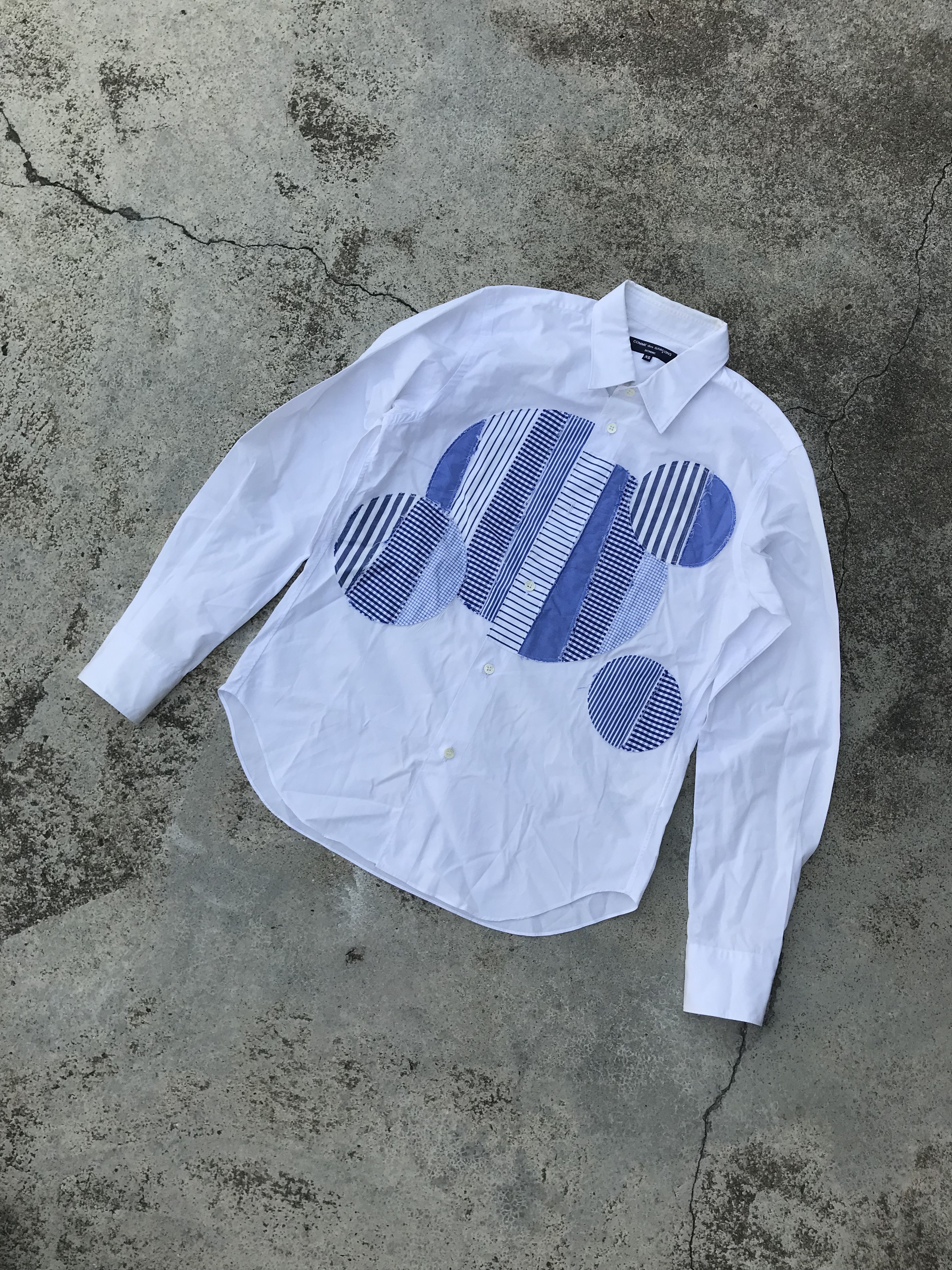 Comme des Garcons × Comme des Garcons Homme × Comme des Garcons Homme Plus Comme Des Garcons Patchwork Shirts Size US XS / EU 42 / 0 - 4 Thumbnail