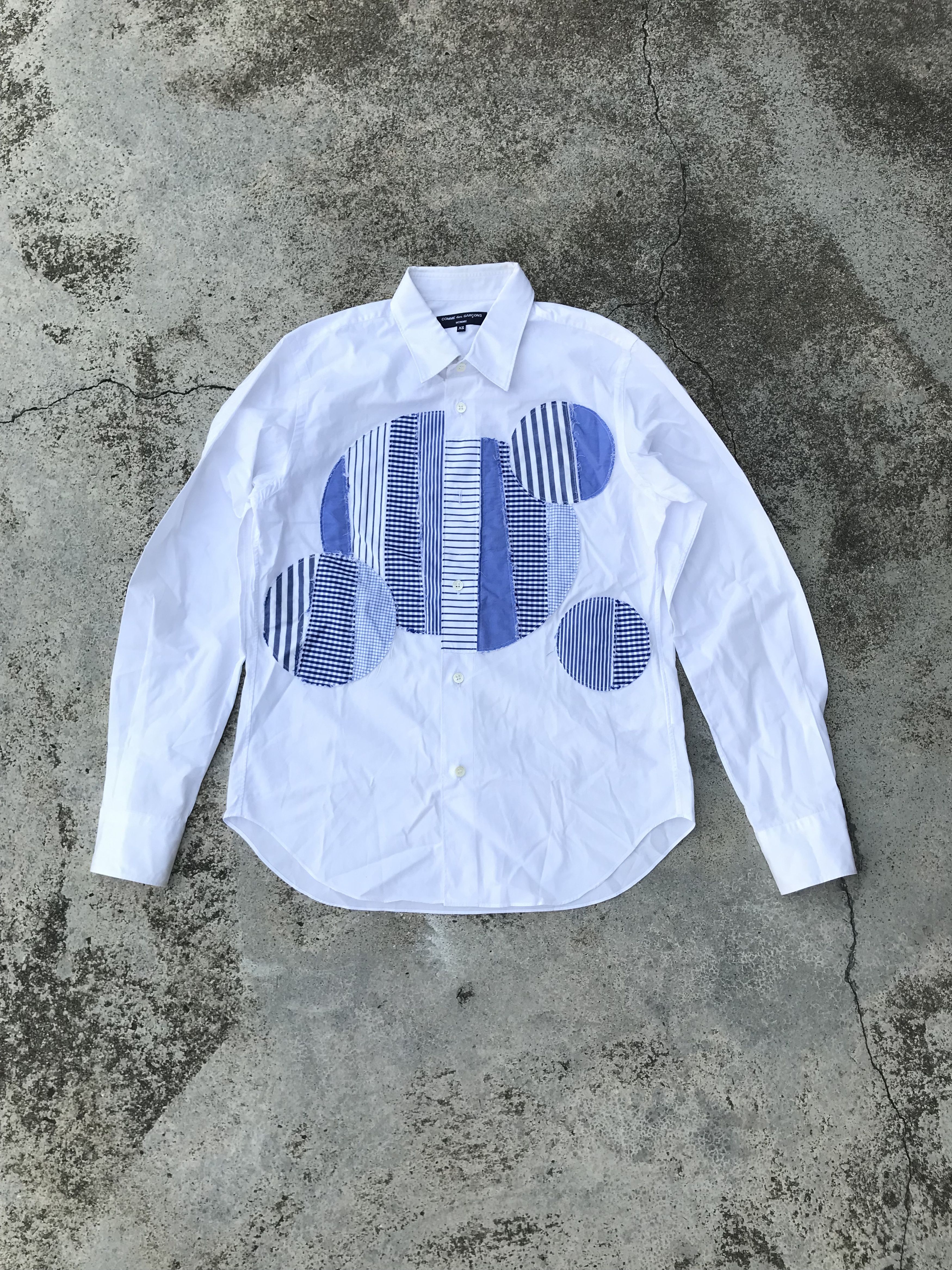Comme des Garcons × Comme des Garcons Homme × Comme des Garcons Homme Plus Comme Des Garcons Patchwork Shirts Size US XS / EU 42 / 0 - 3 Thumbnail
