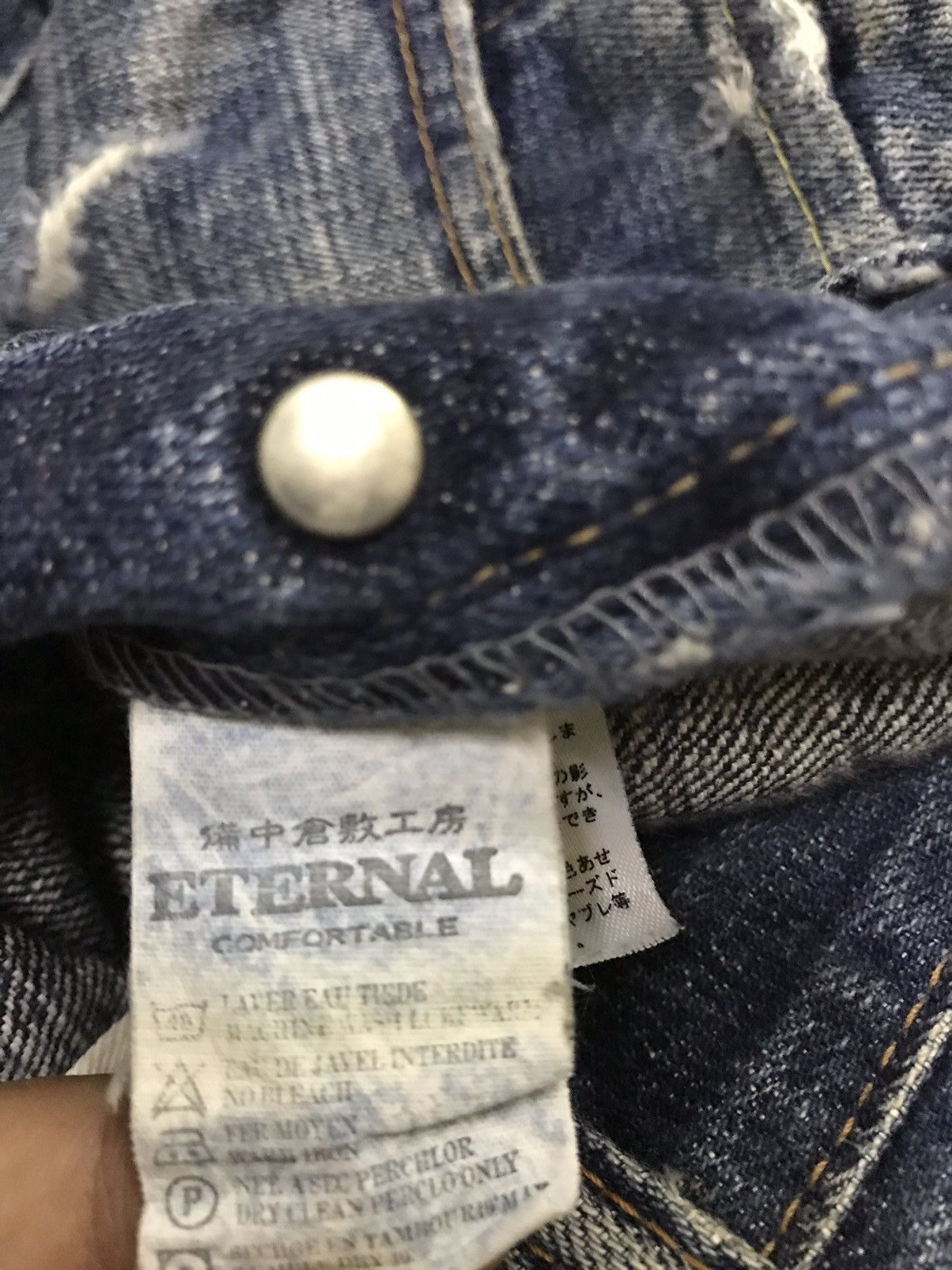 Eternal × Japanese Brand Eternal distressed denim Size US 33 - 13 Thumbnail