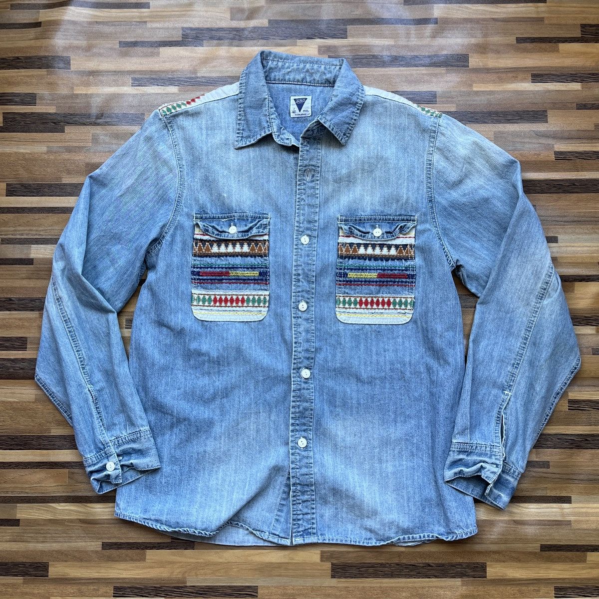 Vintage × go slow caravan Vintage 90s Go Slow Caravan Shirts Buttons Up Size US M / EU 48-50 / 2 - 15 Thumbnail
