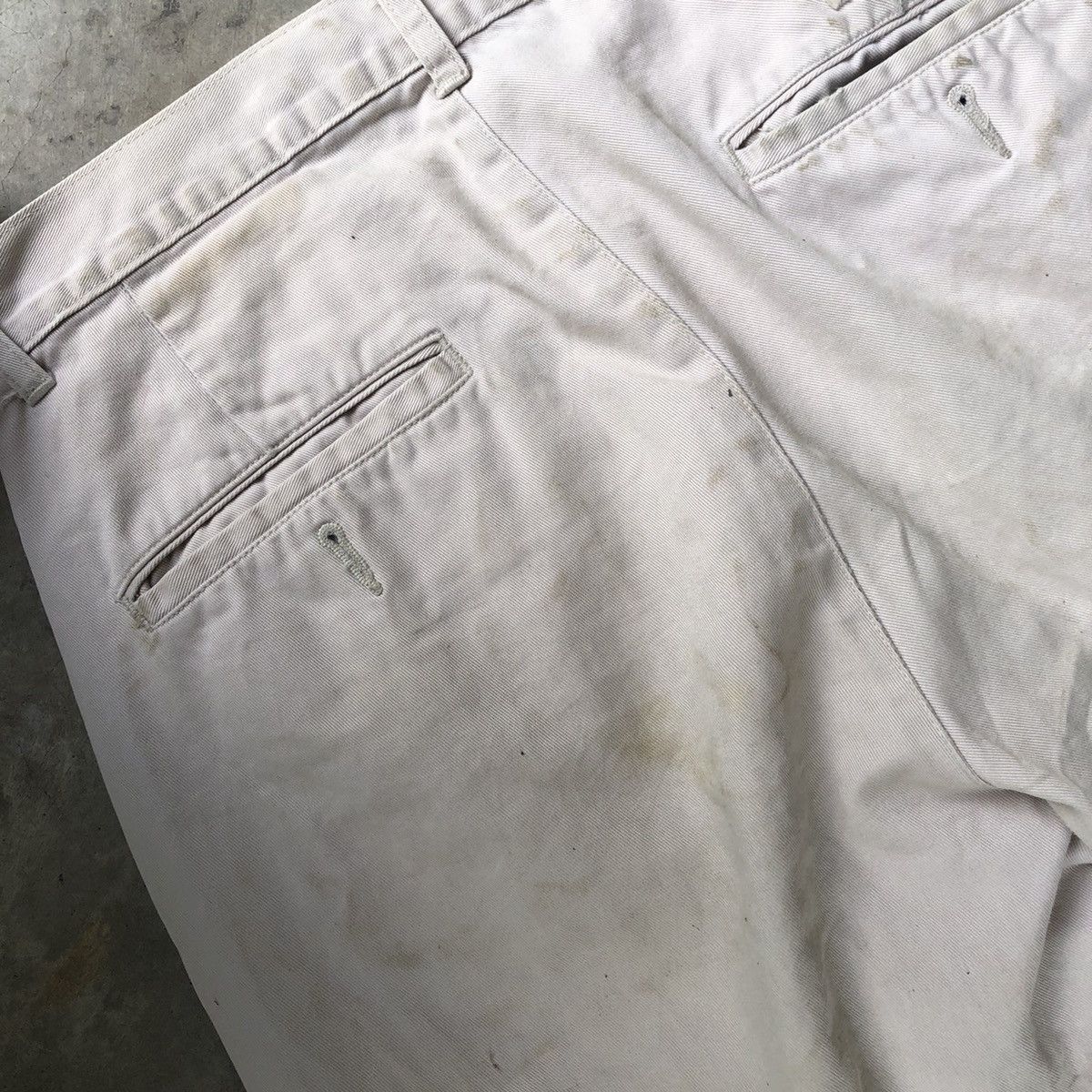 Polo Ralph Lauren × Ralph Lauren 🔥Thrash🔥Distress🔥Polo Chinos USA Made Casual Workers Pants Size US 28 / EU 44 - 14 Thumbnail