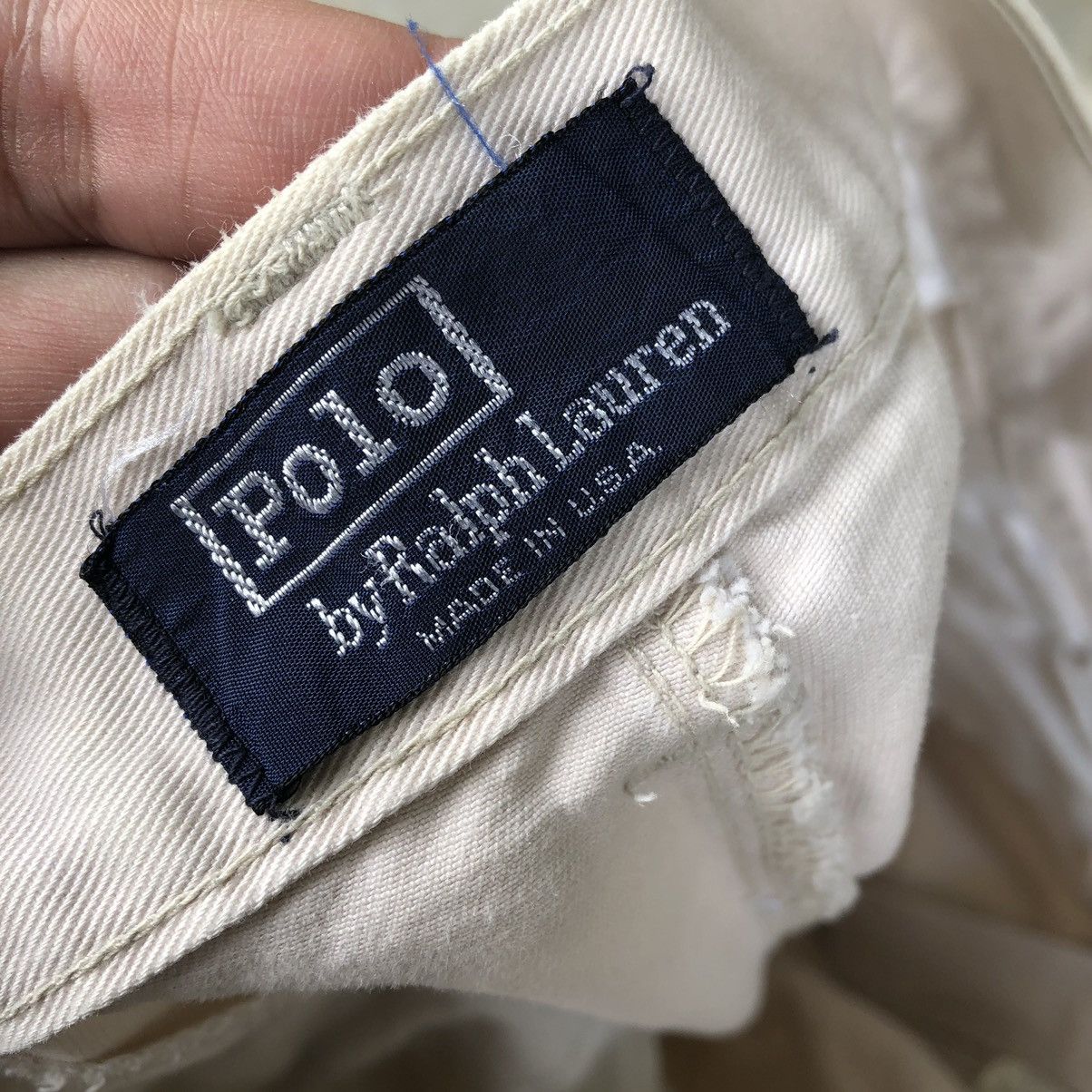 Polo Ralph Lauren × Ralph Lauren 🔥Thrash🔥Distress🔥Polo Chinos USA Made Casual Workers Pants Size US 28 / EU 44 - 24 Thumbnail