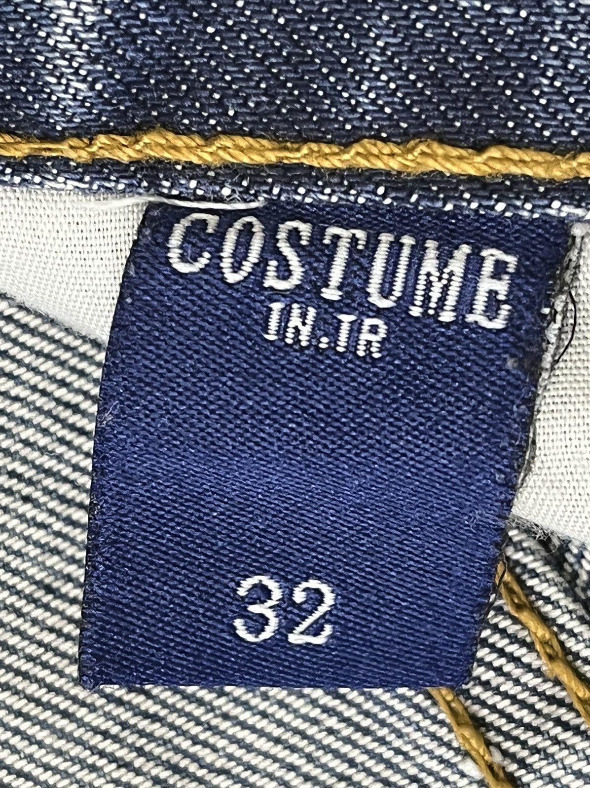 Bleach × Vintage INTERROGATION BLEACH DENIM JEANS AVANT GARDE Size US 32 / EU 48 - 6 Thumbnail