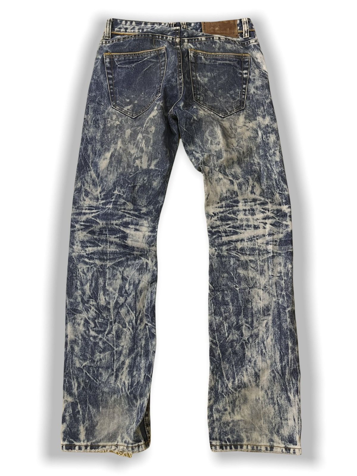 Bleach × Vintage INTERROGATION BLEACH DENIM JEANS AVANT GARDE Size US 32 / EU 48 - 12 Thumbnail